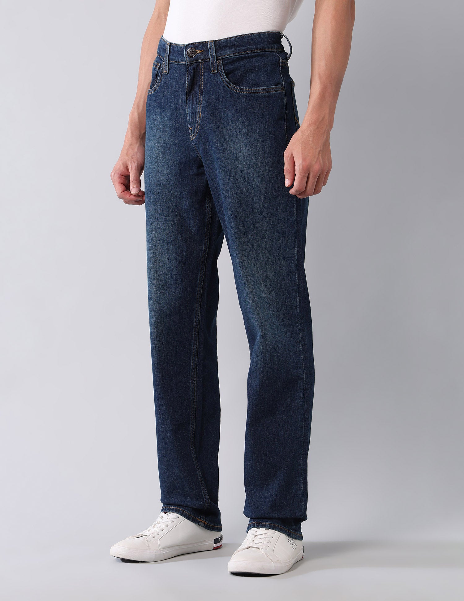 Shawn Relaxed Fit Vintage Jeans Dark Wash - U.S. Polo Assn. India | Large