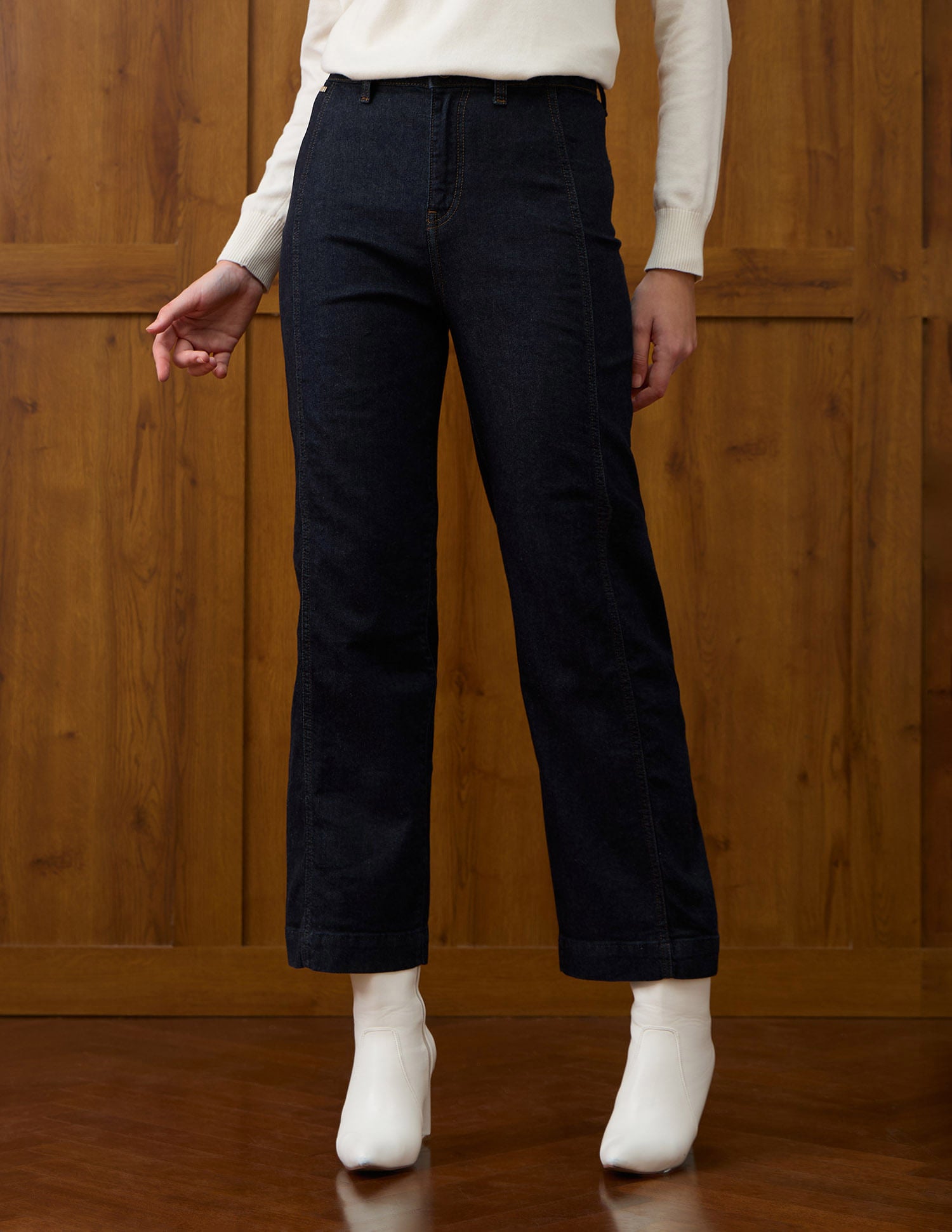 High Rise Straight Fit Jeans Blue - U.S. POLO ASSN. | Large