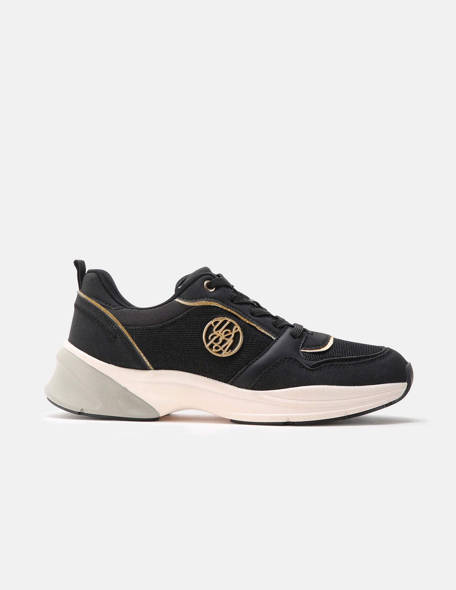 Women Lace Up Ginevra Sneakers Black - U.S. POLO ASSN. | Large