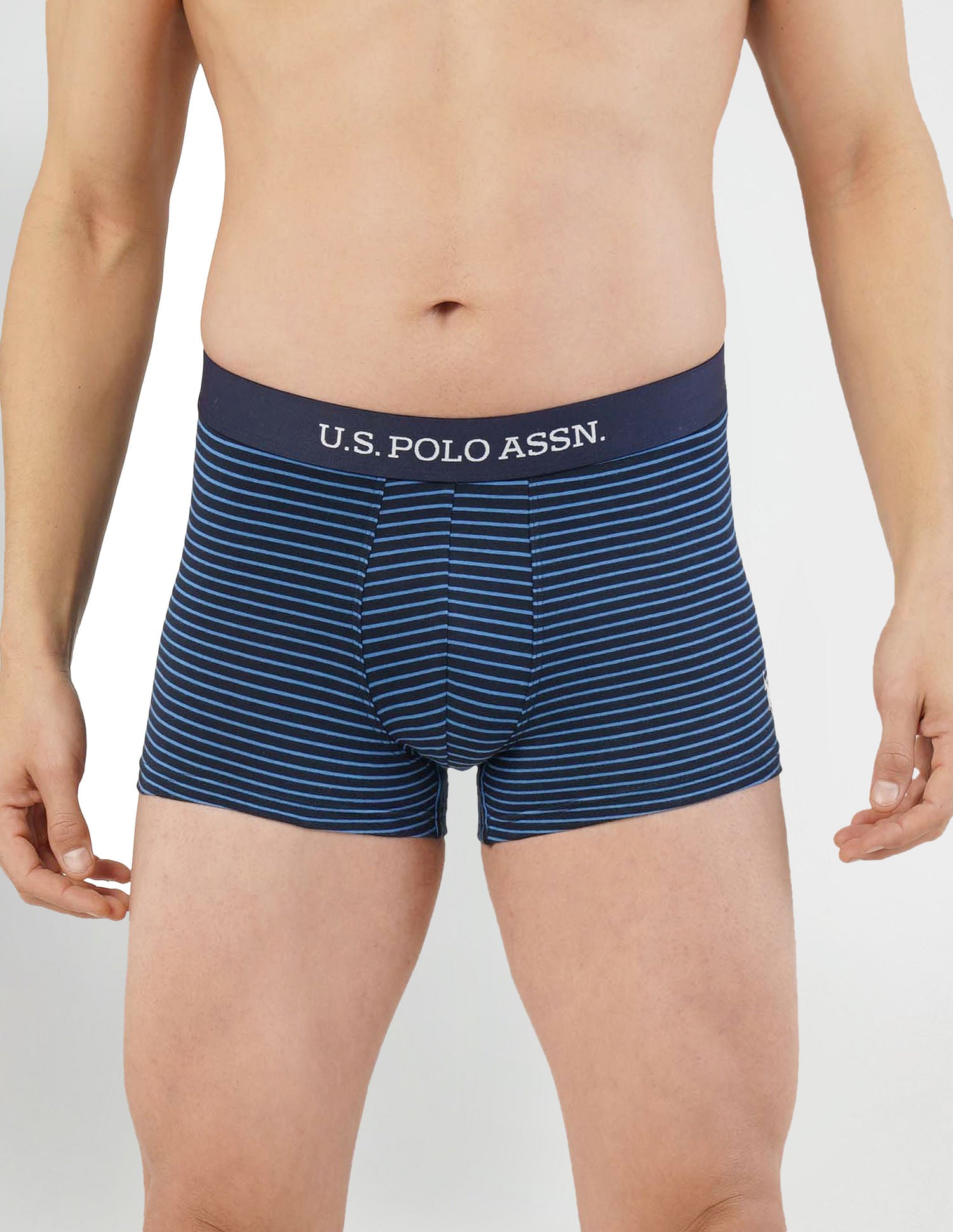 Horizontal Striped ET005 Trunks - Pack Of 2 Red and Navy - U.S. Polo Assn. India | Large