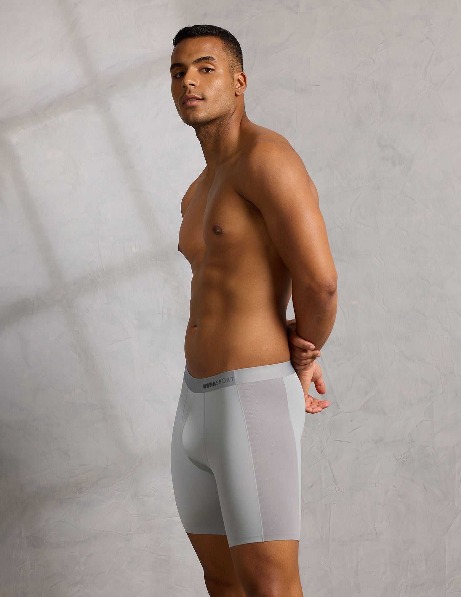 Micro Fibre Seamless Long Trunk Grey - U.S. POLO ASSN. | Large