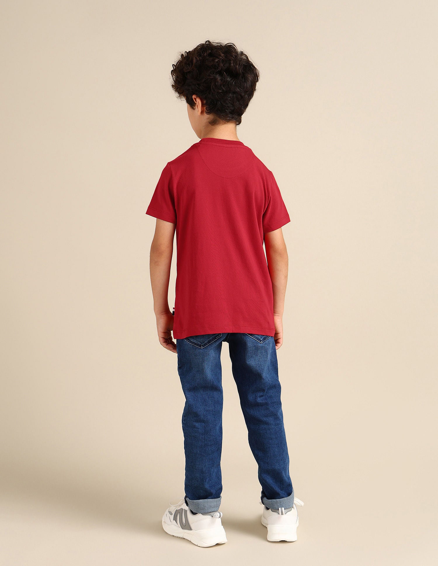 Boys Pure Cotton Regular T-shirt Red - U.S. POLO ASSN. | Large
