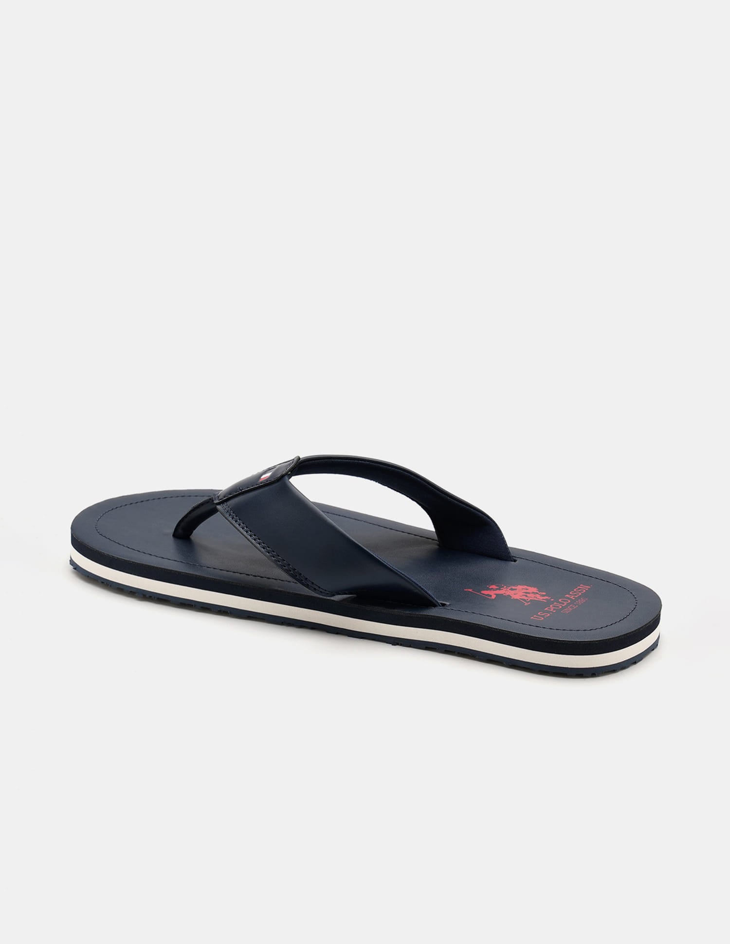 Men Nesta Striped Flip Flops Navy - U.S. Polo Assn. India | Large