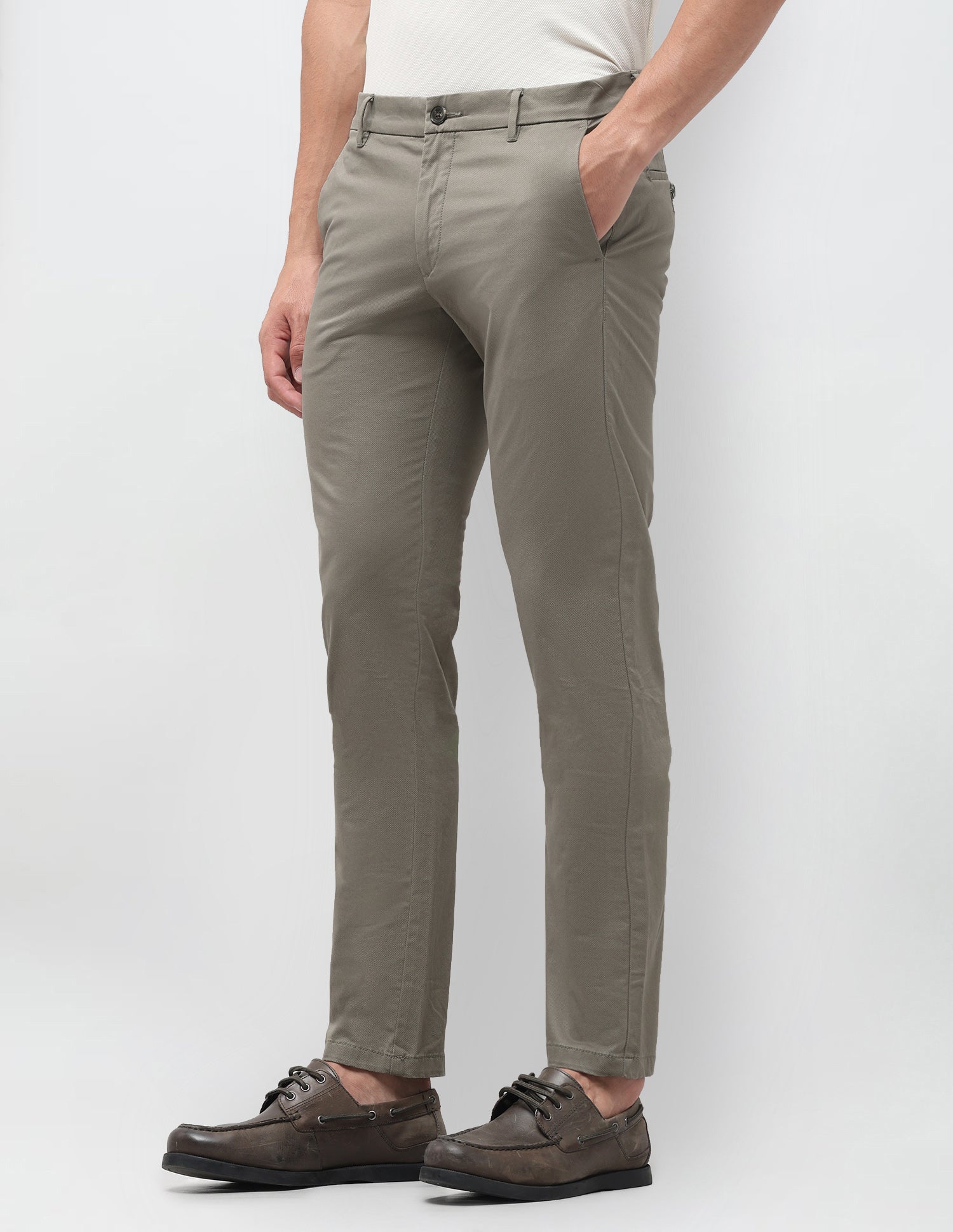 Denver Slim Fit All Over Printed Trousers Sage - U.S. Polo Assn. India | Large