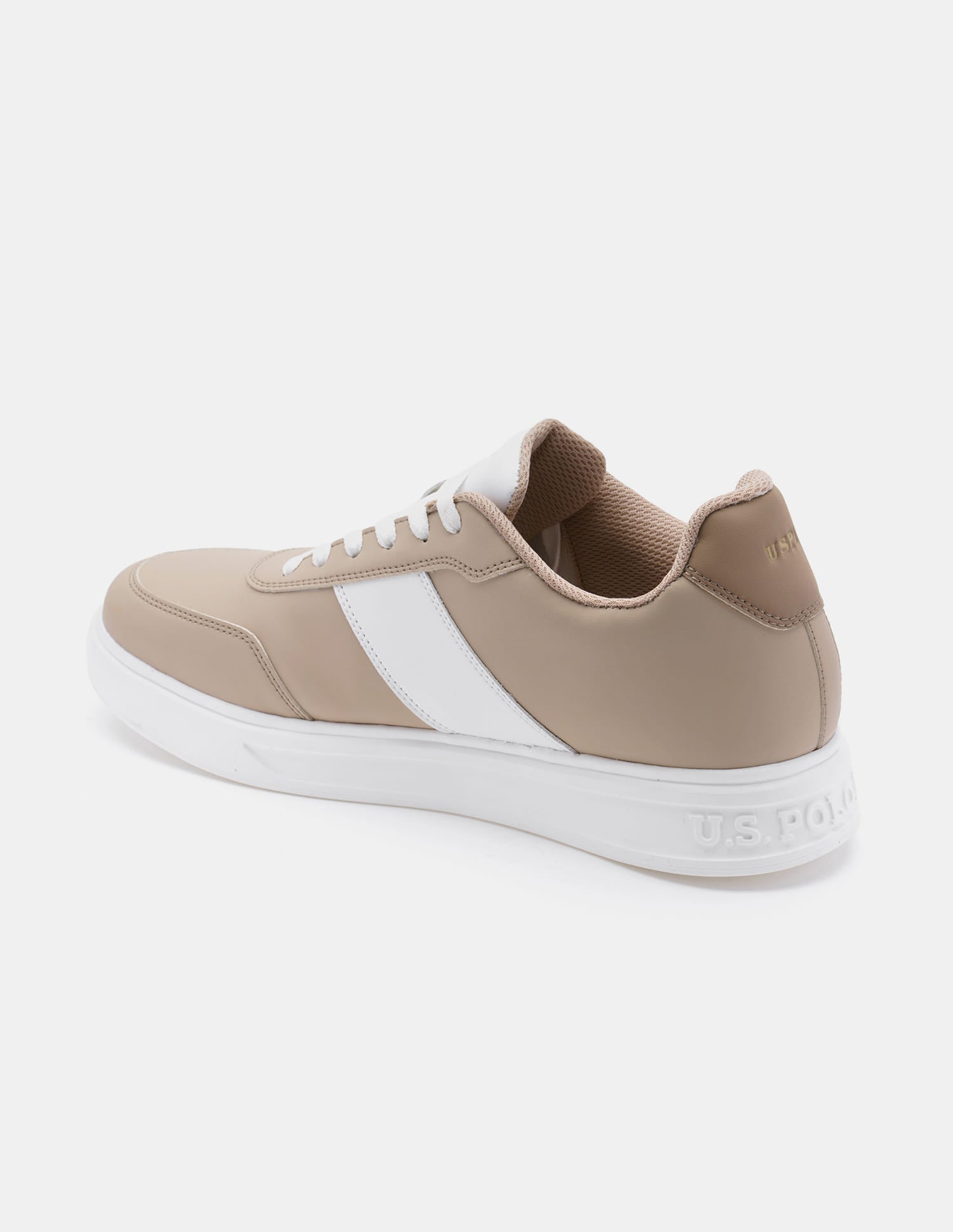Men Torm Colour Blocked Sneakers Beige - U.S. Polo Assn. India | Large