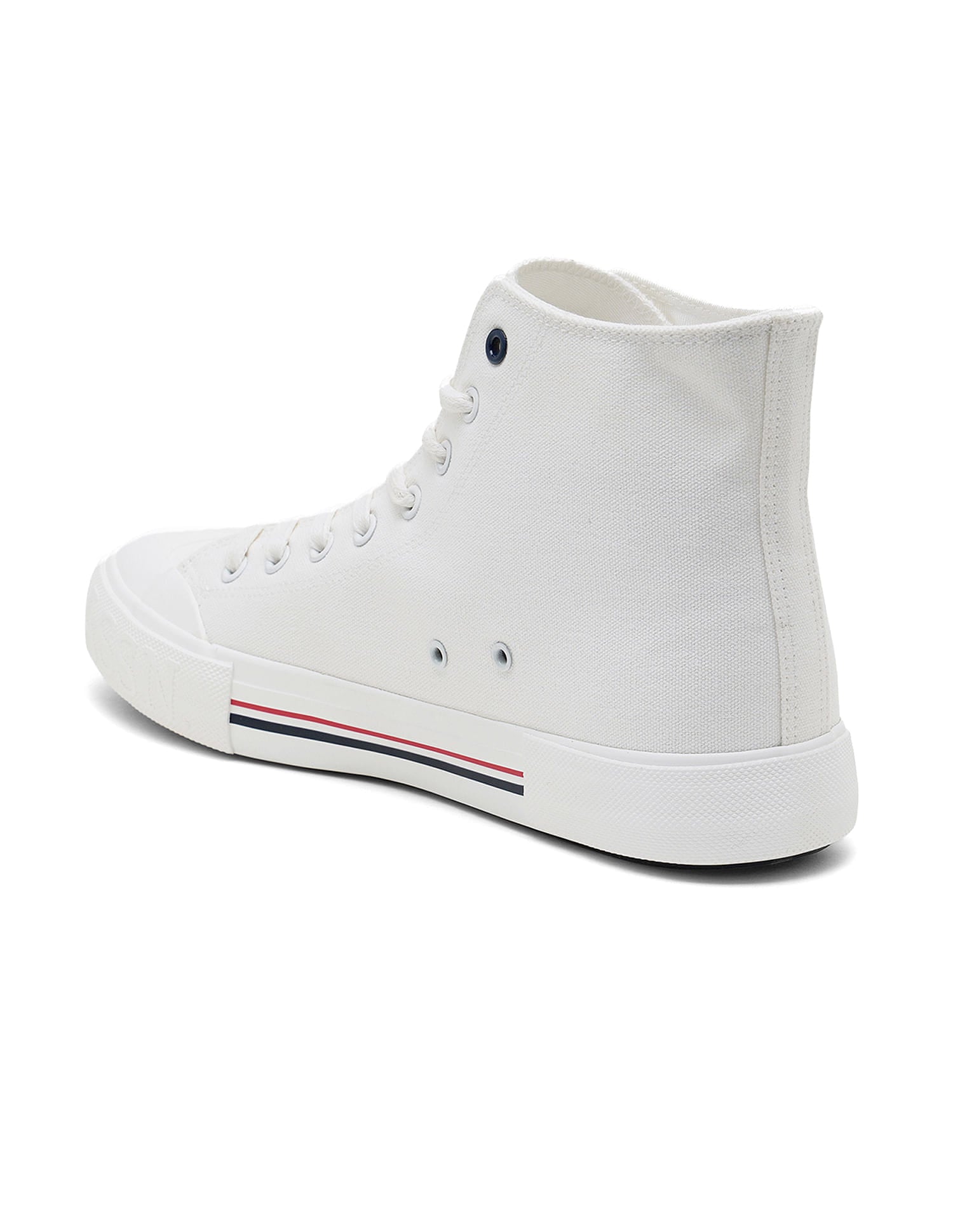 Men Vlair 2.0 Canvas Mid Top Casual Shoes Off White - U.S. Polo Assn. India | Large