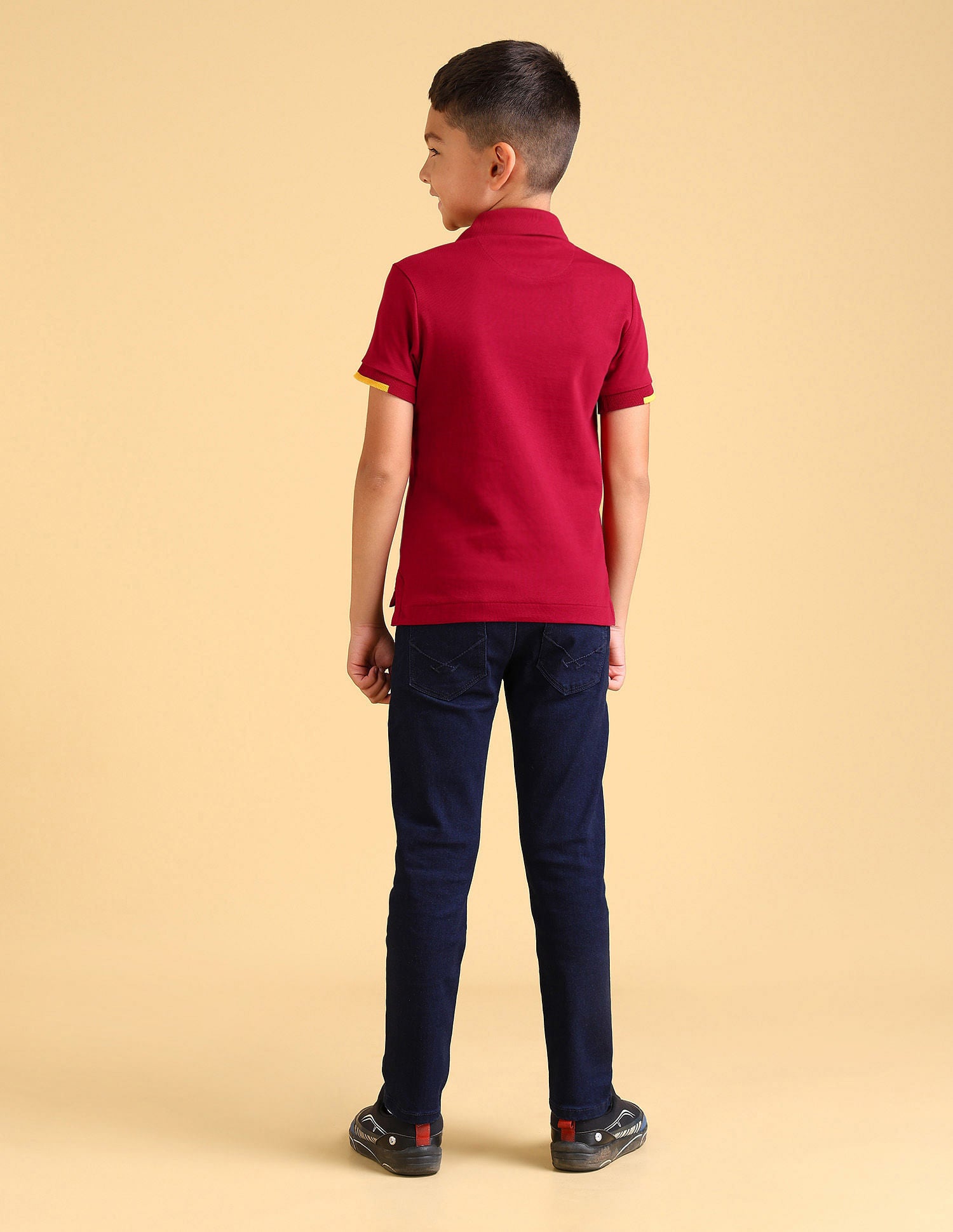 Regular fit Printed Polo Shirt Maroon - U.S. POLO ASSN. | Large