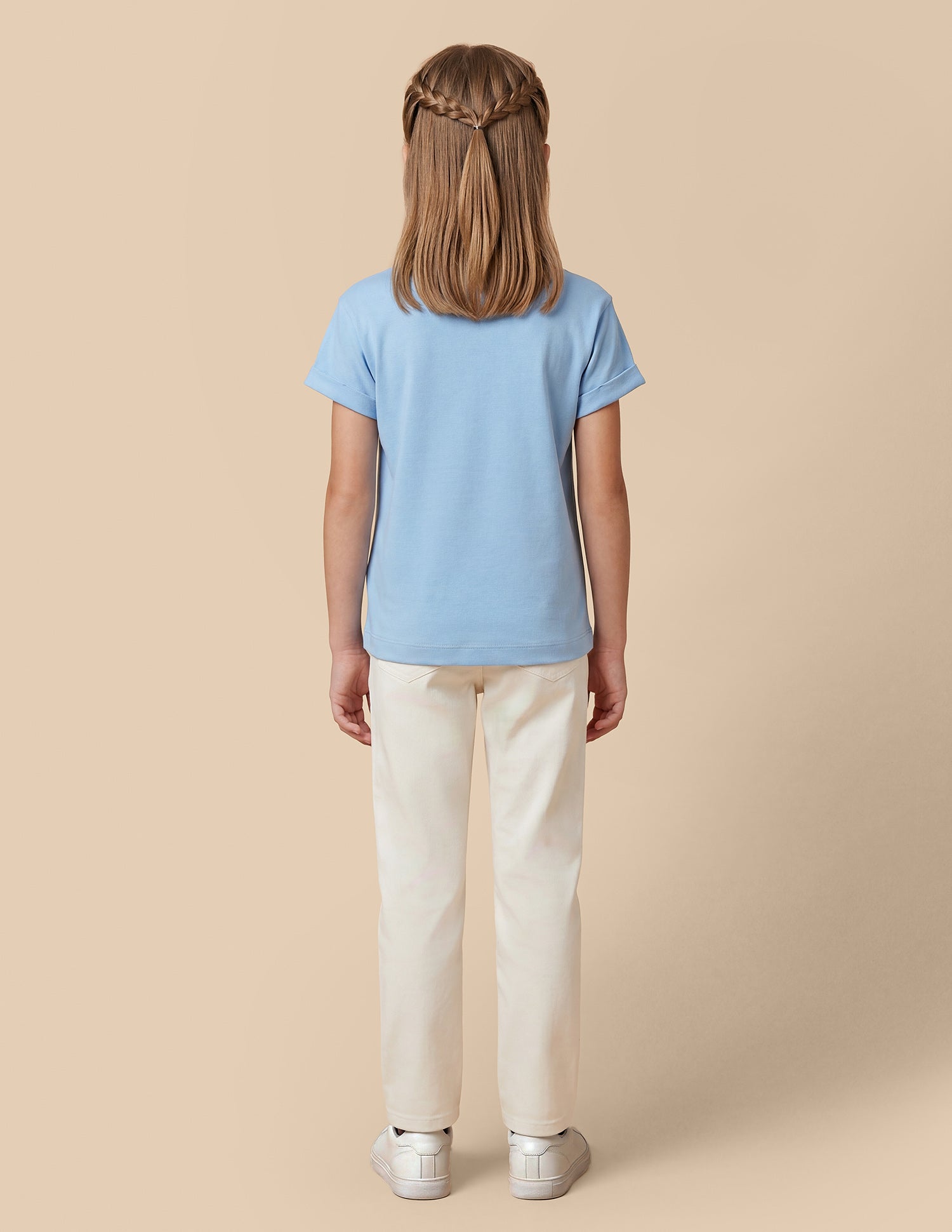 Typographic Embroidered Relaxed Fit T-Shirt Light Blue - U.S. Polo Assn. India | Large
