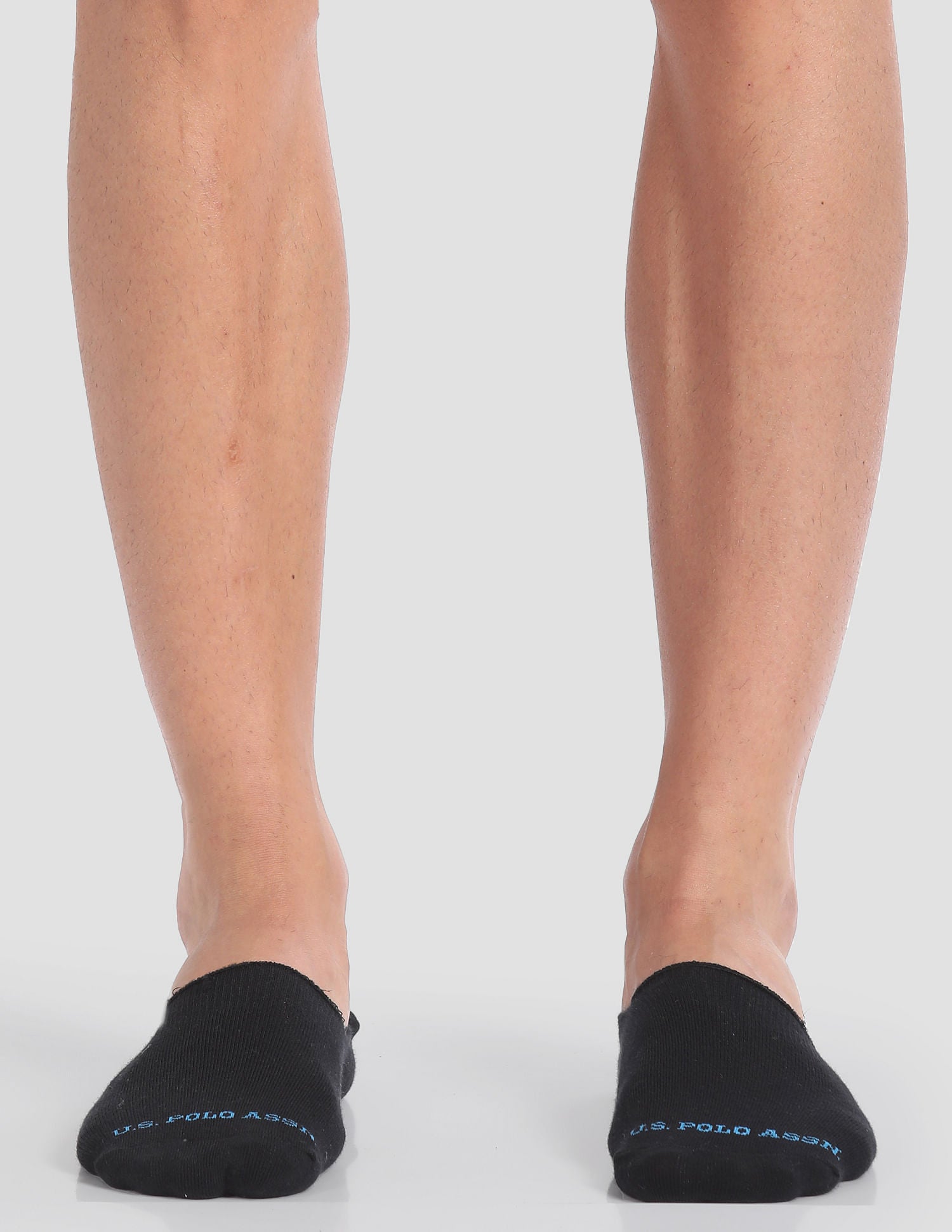 Silicone Grip No Show I646 Socks - Pack Of 3 Navy, Black and Grey - U.S. POLO ASSN. | Large