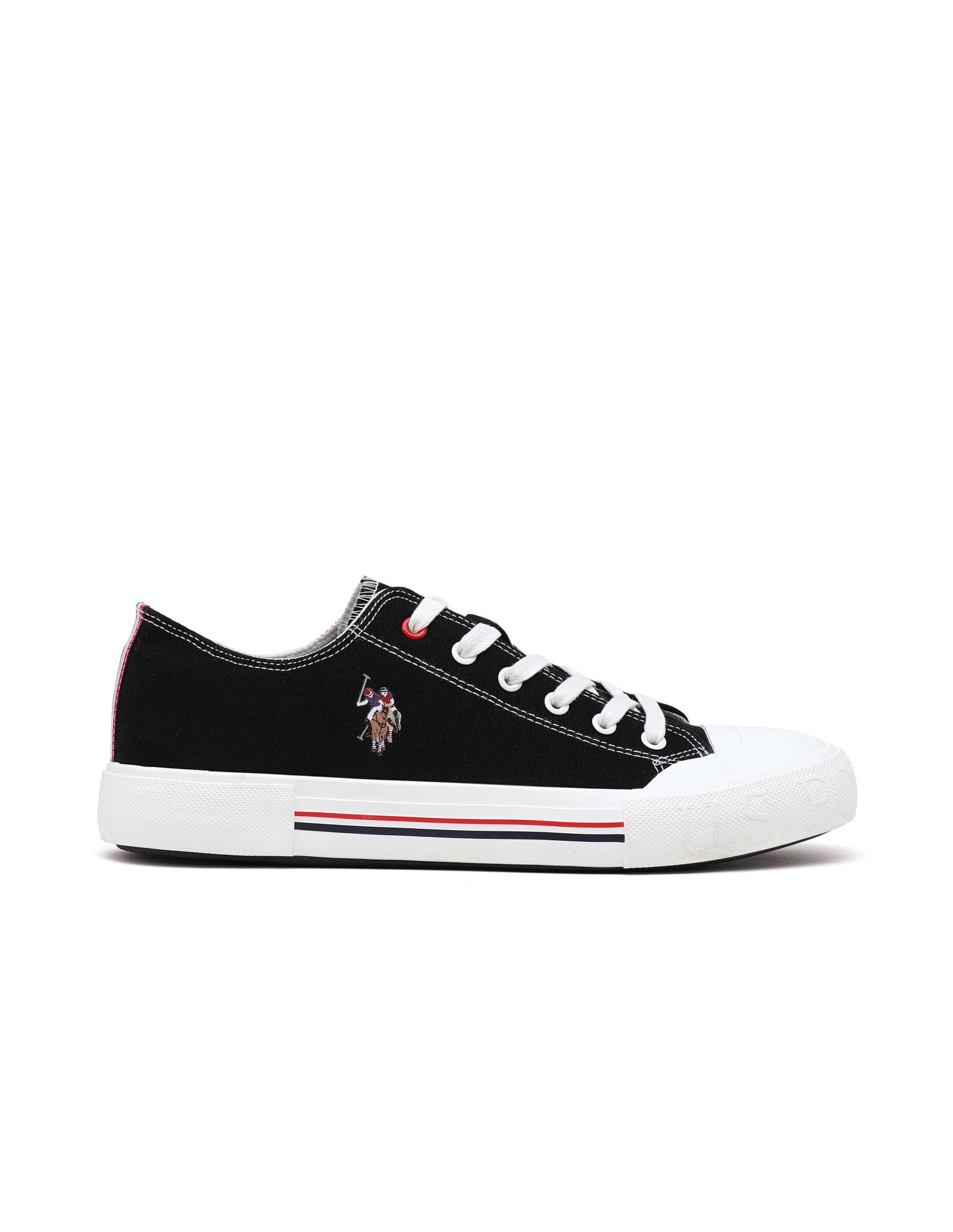 Men Drew 2.0 Solid Sneakers Black - U.S. Polo Assn. India | Large