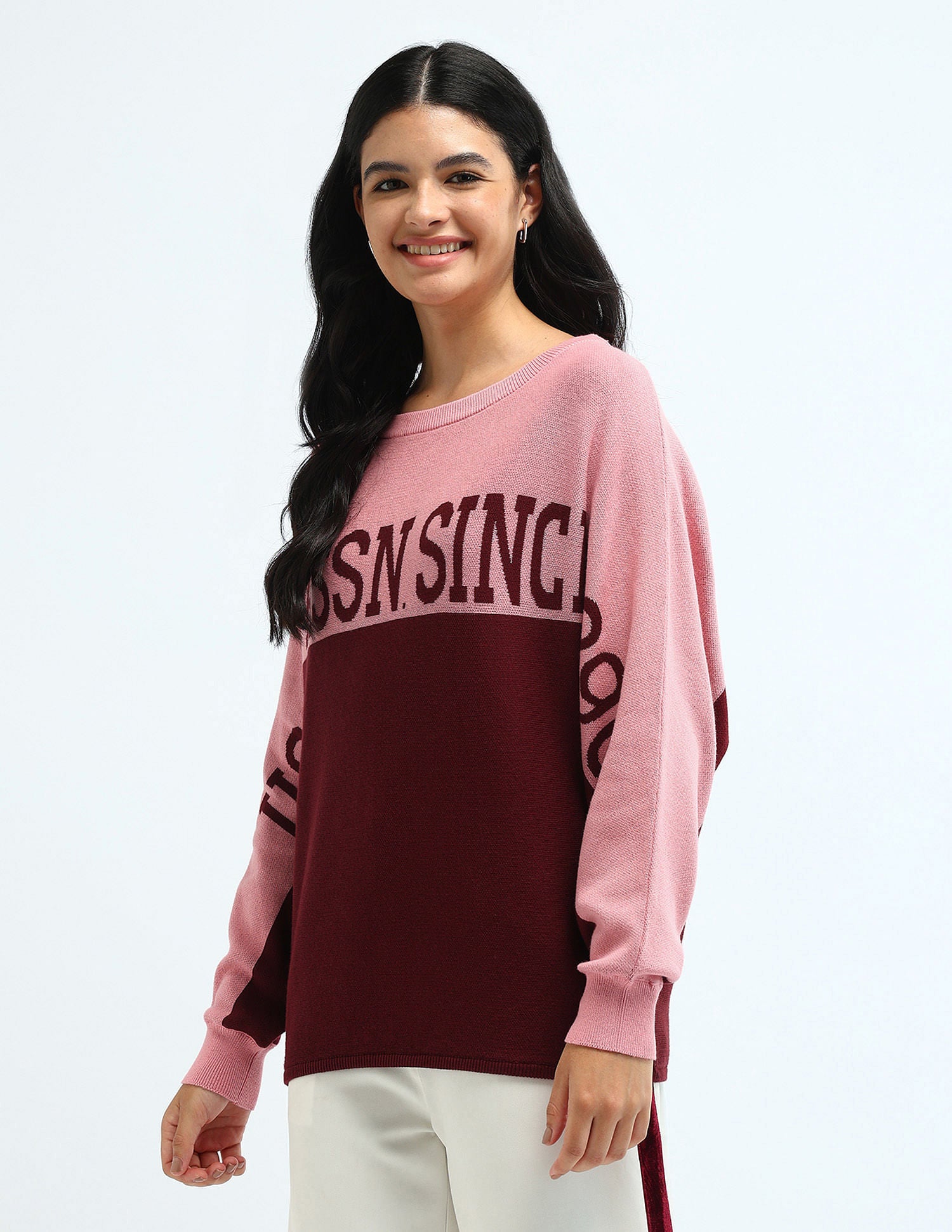 Raglan Sleeves Colour Blocked Sweater Multicolour - U.S. POLO ASSN. | Large