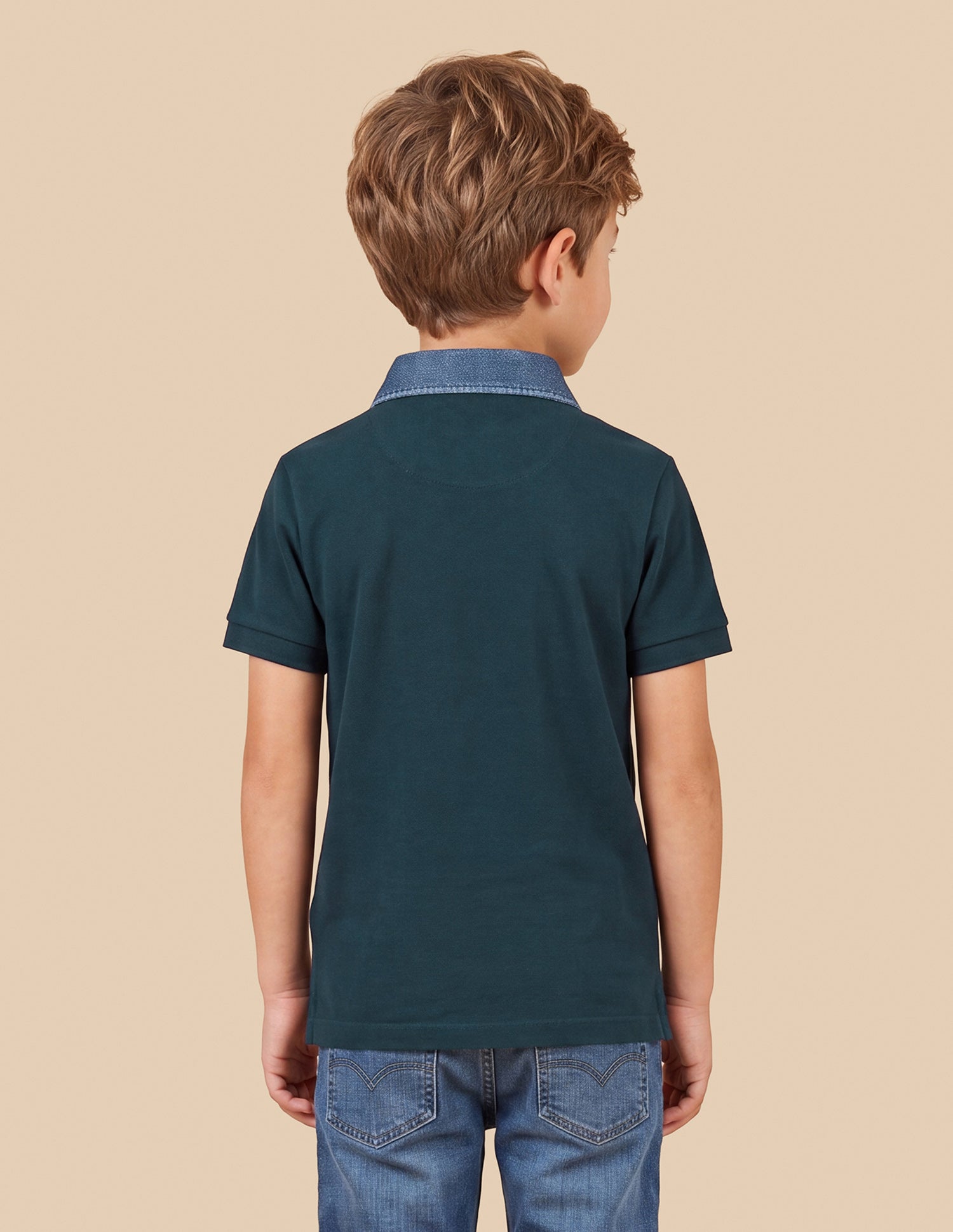Solid Regular Fit Polo Shirt Teal - U.S. Polo Assn. India | Large