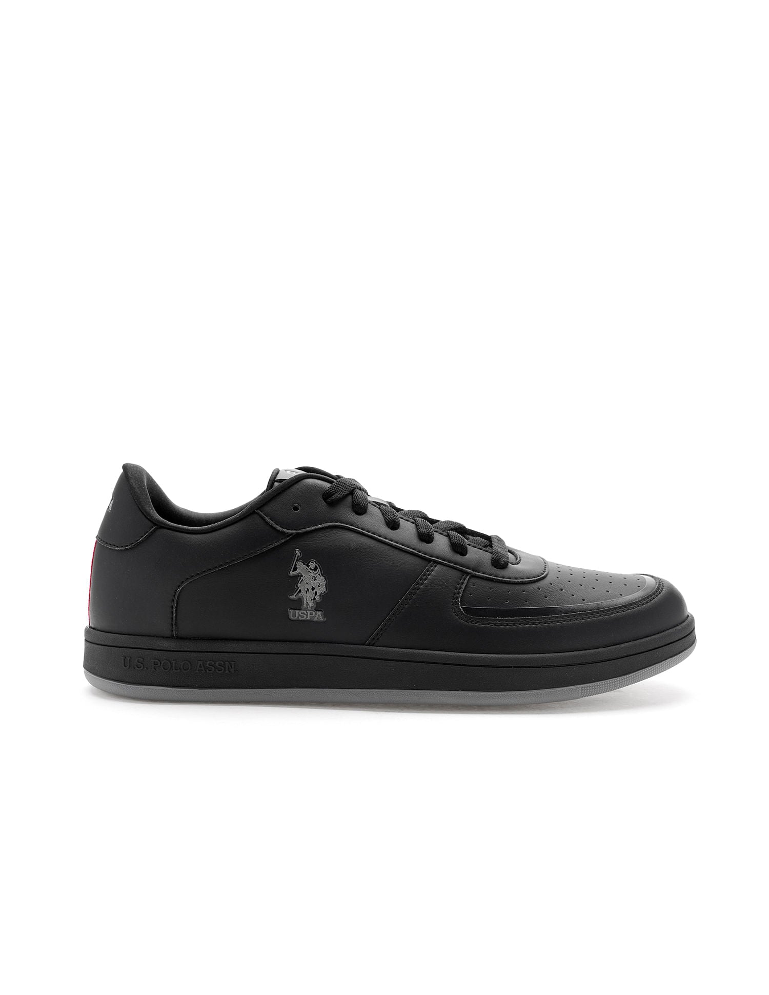 Men Rein 2.0 Black Retro Court Sneakers Black - U.S. POLO ASSN. | Large