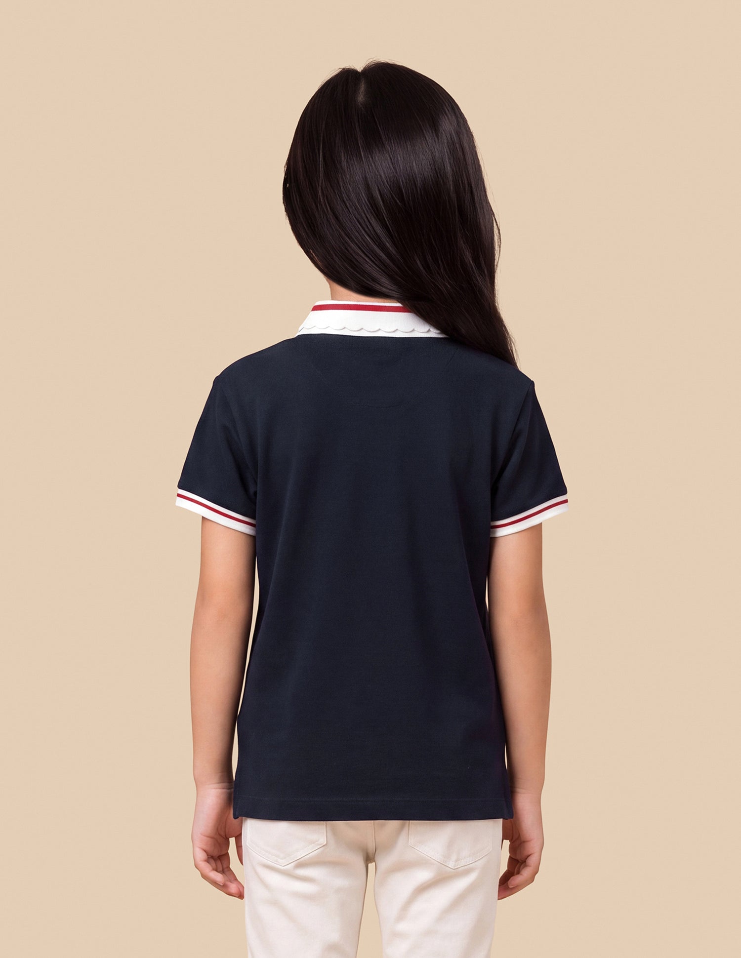 Solid Relaxed Fit Polo Shirt Navy - U.S. Polo Assn. India | Large