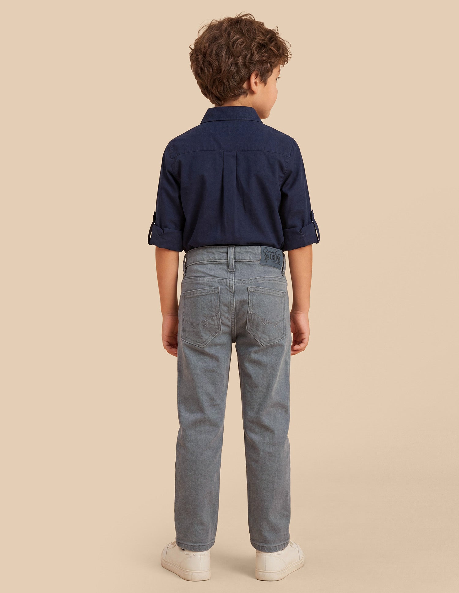Mid Rise Relaxed Fit Jeans Grey - U.S. Polo Assn. India | Large