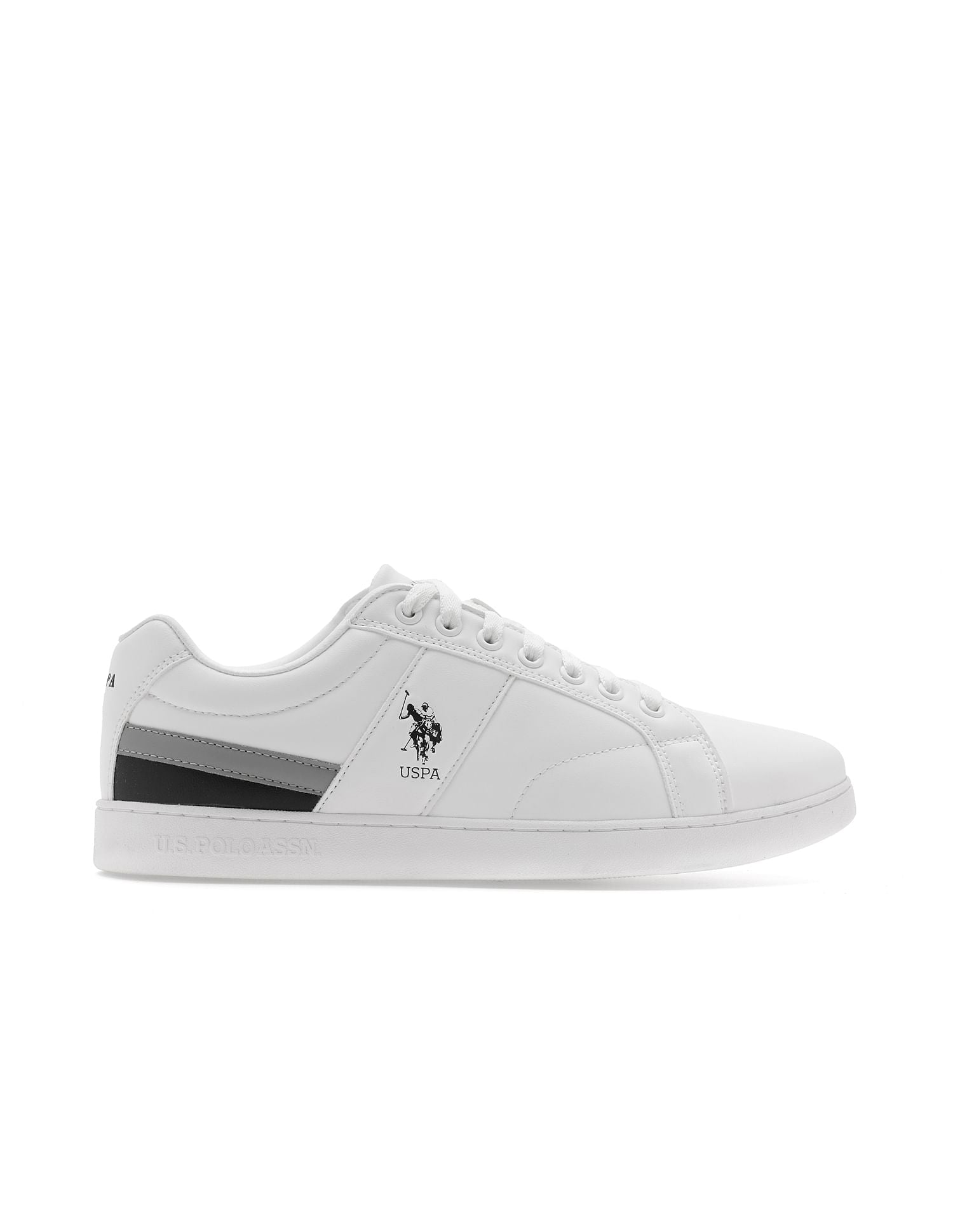 Vince Solid Casual Sneakers White - U.S. POLO ASSN. | Large
