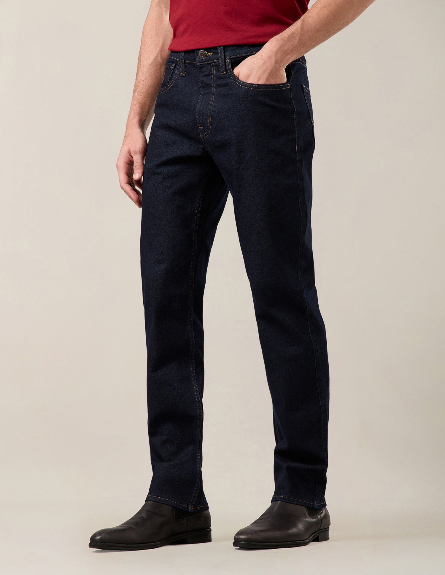 Harold Slim Straight Fit Blue Jeans Dark Indigo - U.S. Polo Assn. India | Large