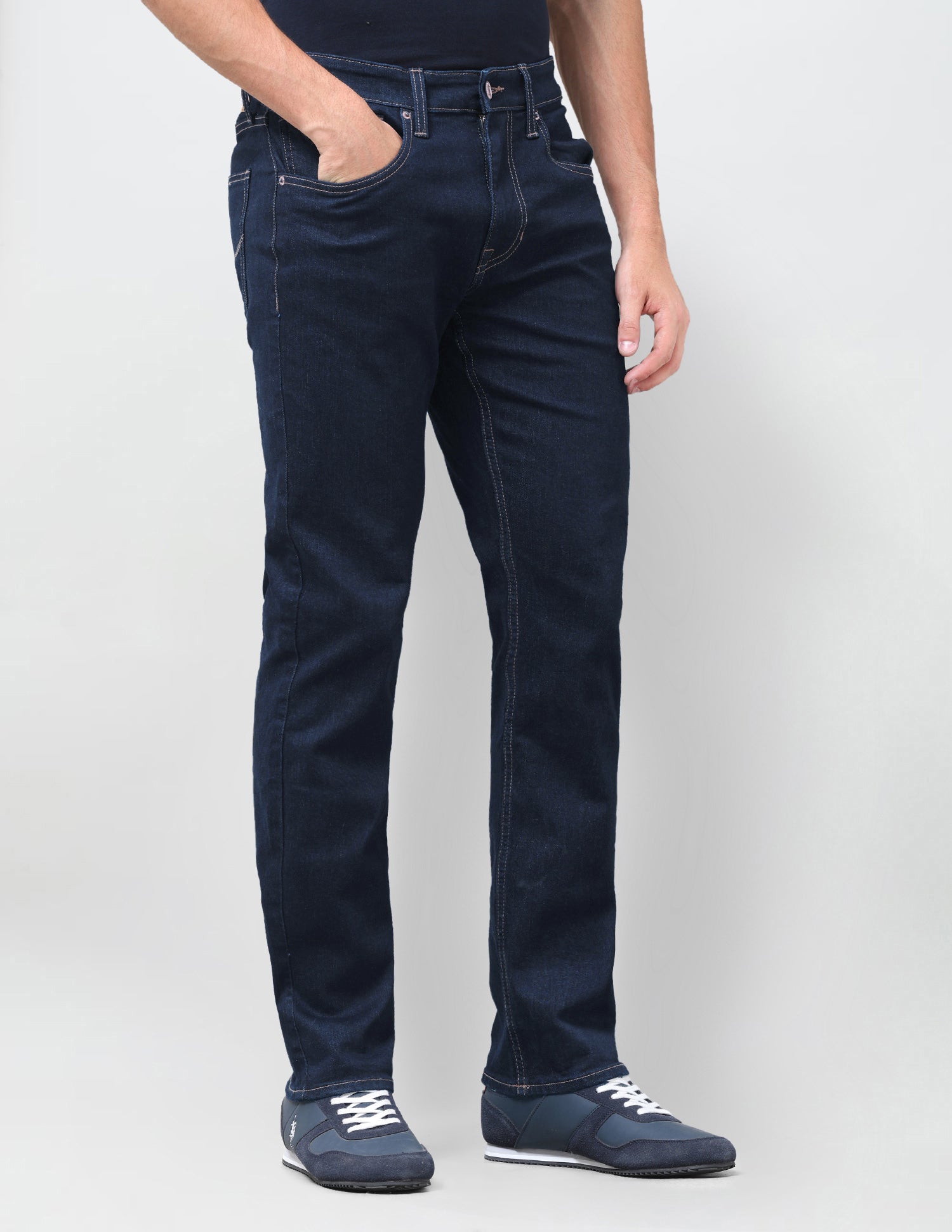 Harold Slim Straight Fit Blue Jeans Dark Indigo - U.S. Polo Assn. India | Large