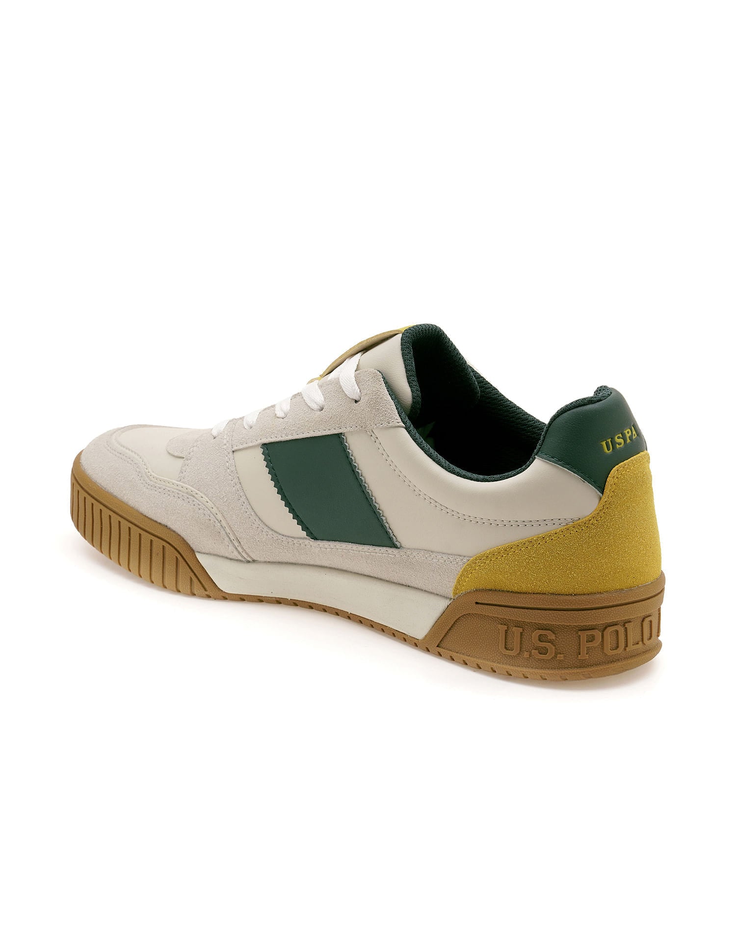 Rever 2.0 Colourblocked Suede Sneakers Off white - U.S. Polo Assn. India | Large