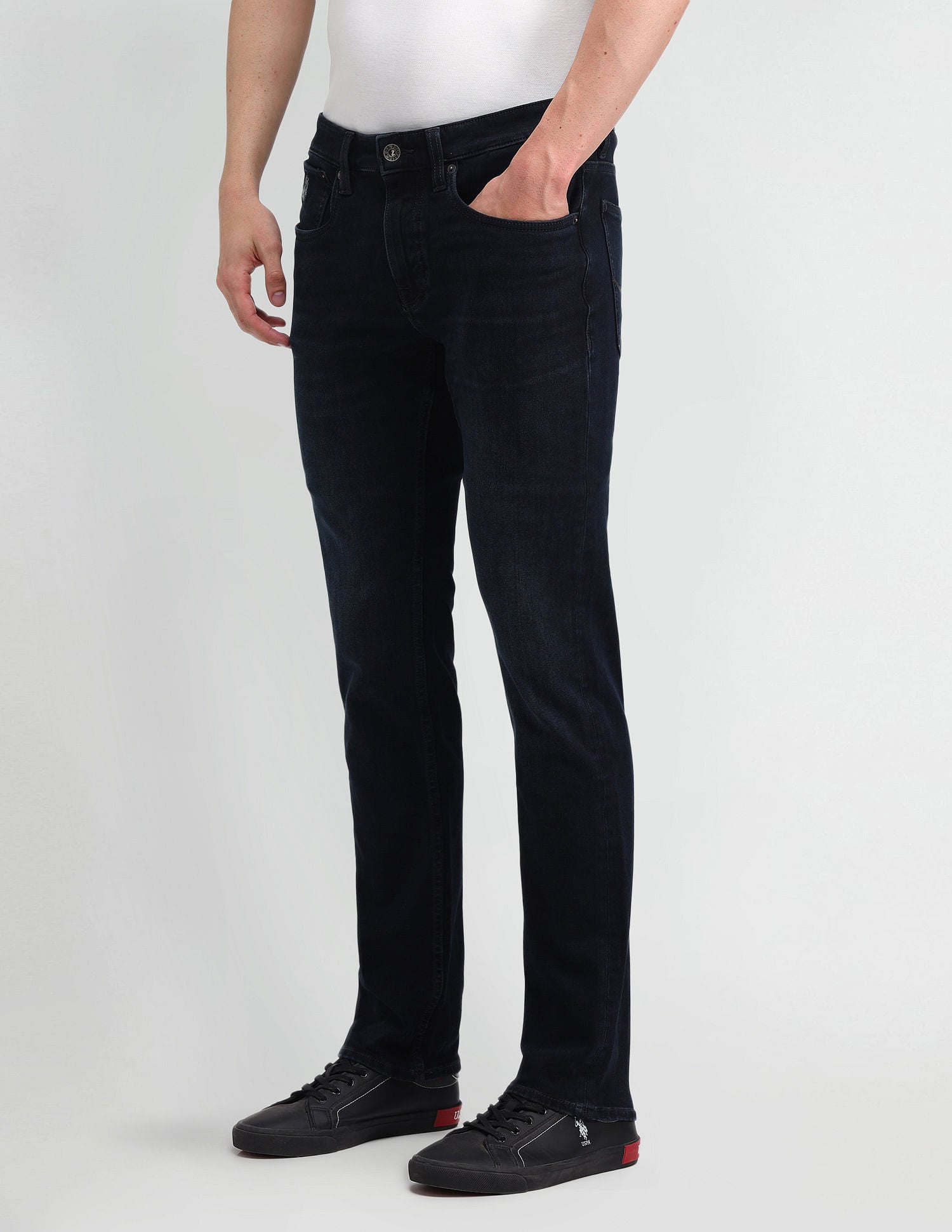 Regallo Skinny Fit Blue Jeans Blue - U.S. Polo Assn. India | Large