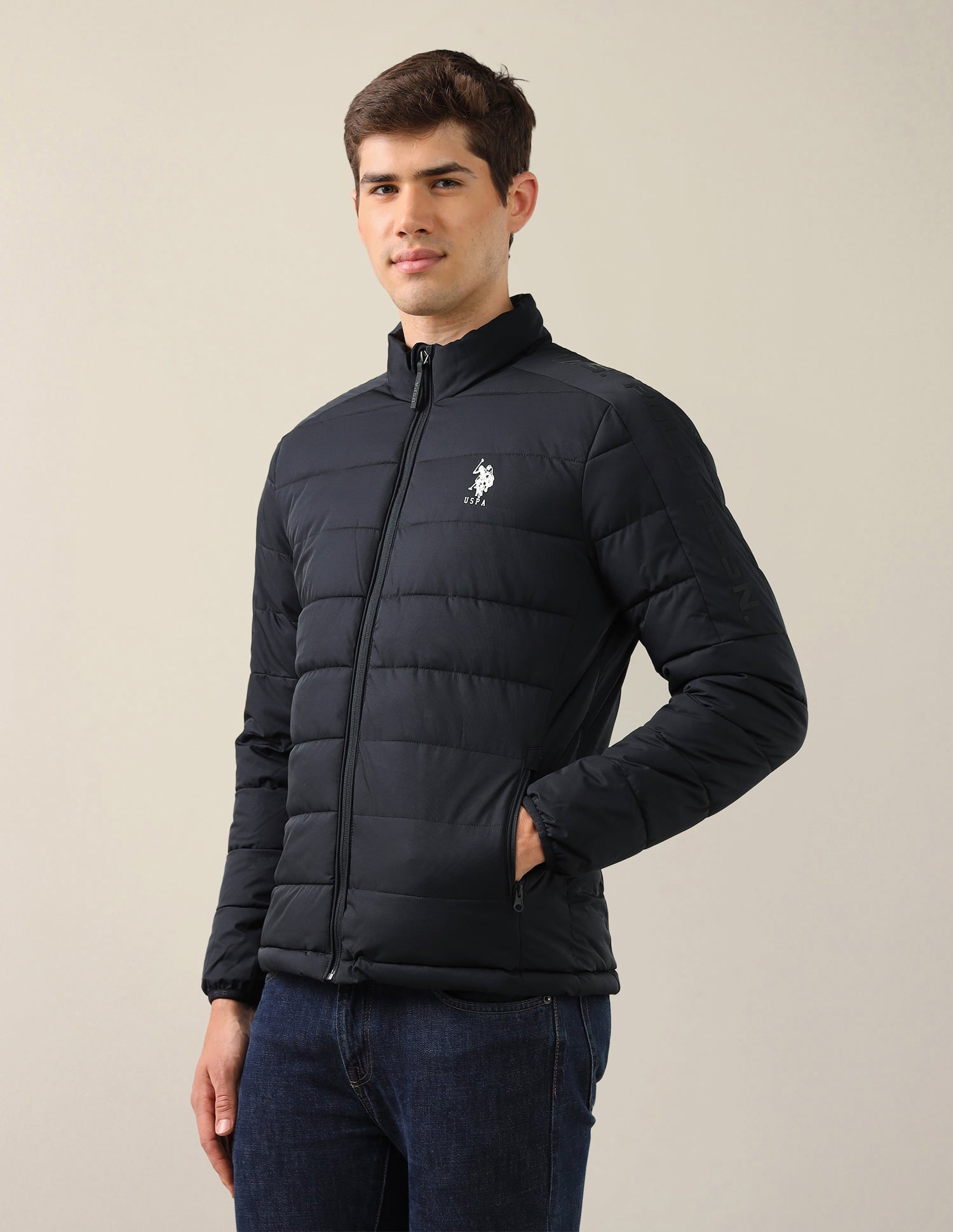 UDJCK1190 Navy Mens Jackets Navy - U.S. Polo Assn. India | Large