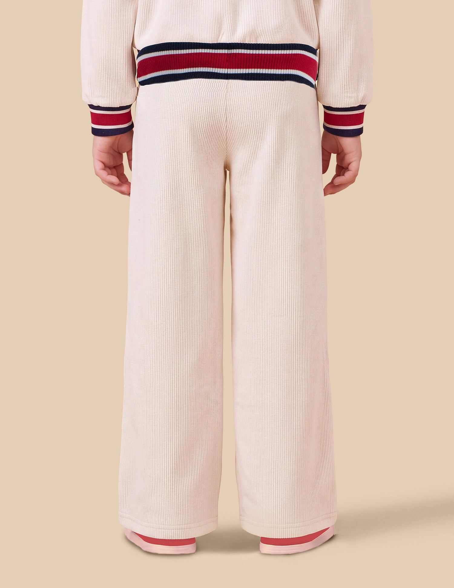 Loose Fit Corduroy Track Pants Off White - U.S. Polo Assn. India | Large