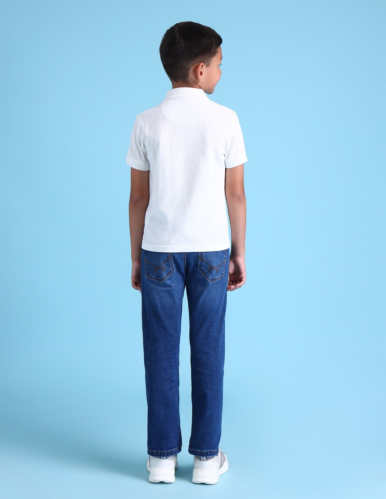 Boys Brand Printed Polo Shirt White - U.S. POLO ASSN. | Large