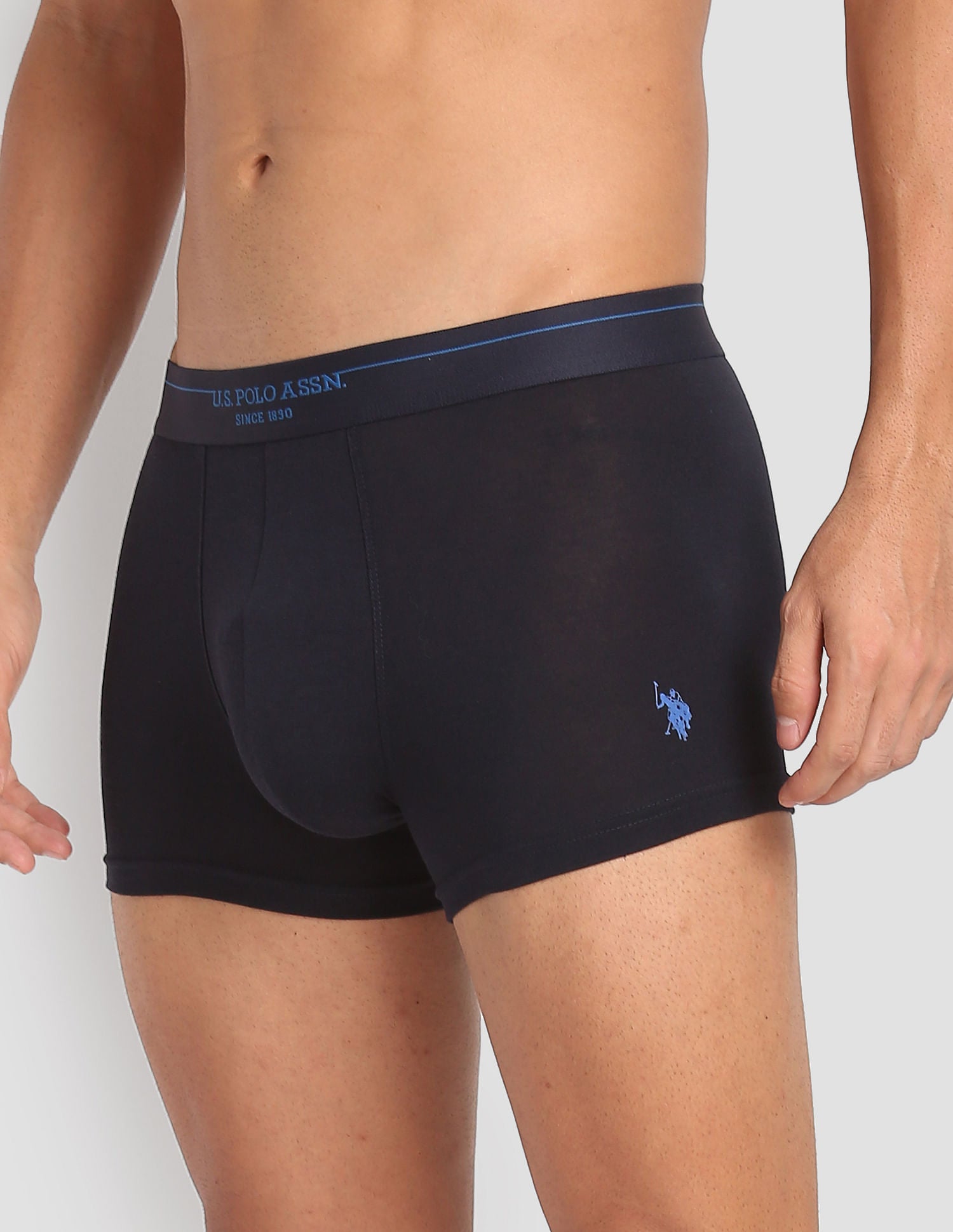 Modal Cotton Stretch Antibacterial PT003 Premium Trunks - Pack Of 1 Navy - U.S. POLO ASSN. | Large