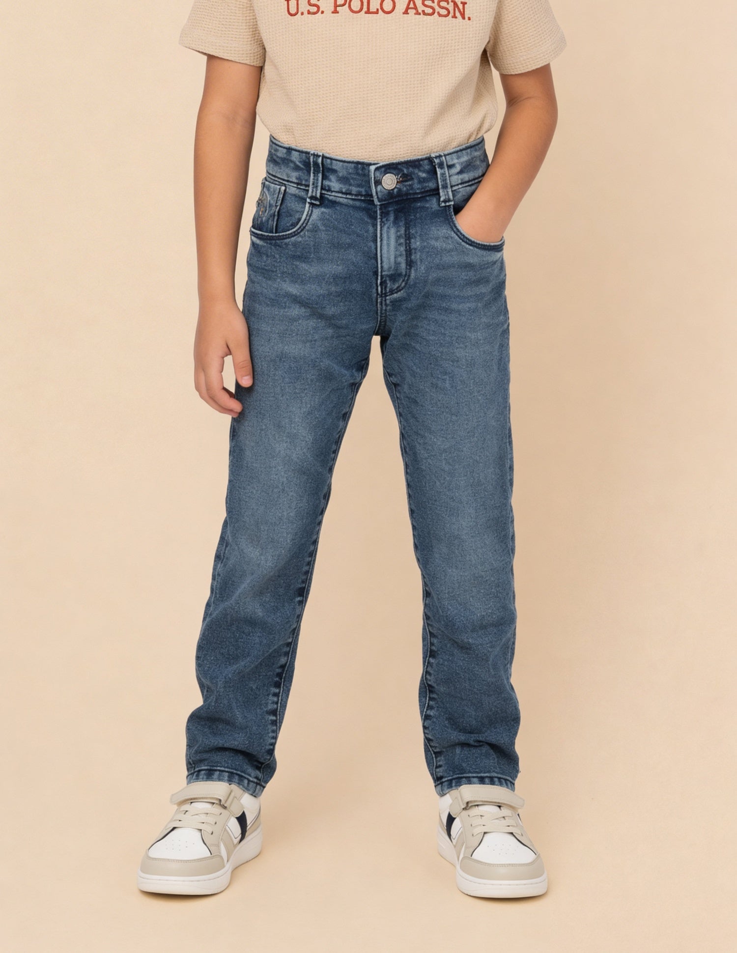 Mid Rise Slim Fit Jeans Blue - U.S. Polo Assn. India | Large