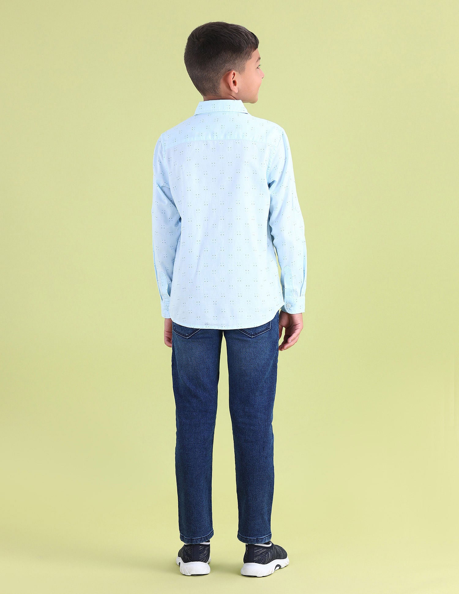 Boys Regular Fit Twill Shirt Light Blue - U.S. POLO ASSN. | Large