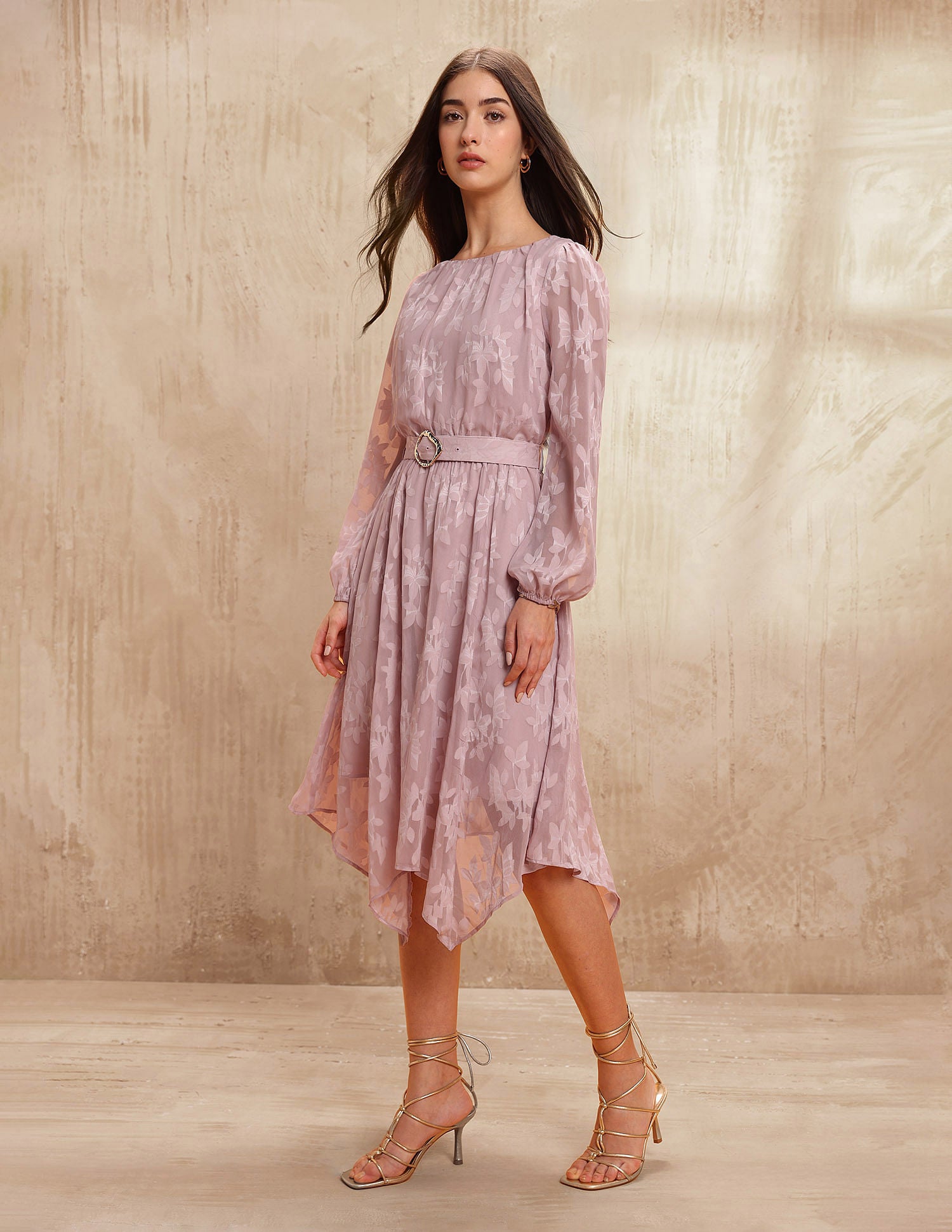 Floral Lace A-Line Dress Pink - U.S. POLO ASSN. | Large