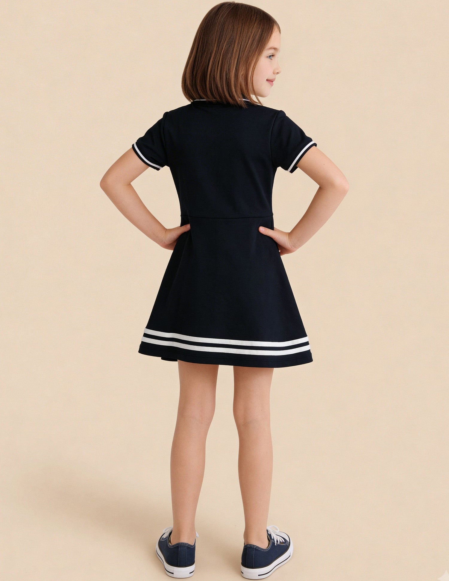 Solid Skater Dress Navy - U.S. Polo Assn. India | Large