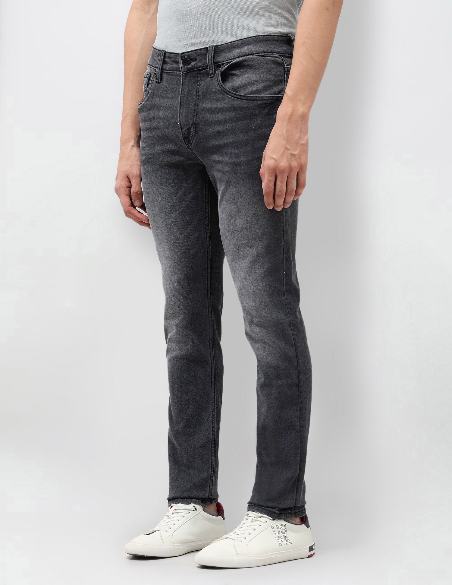 Brandon Slim Tapered Fit Black Jeans Black - U.S. POLO ASSN. | Large