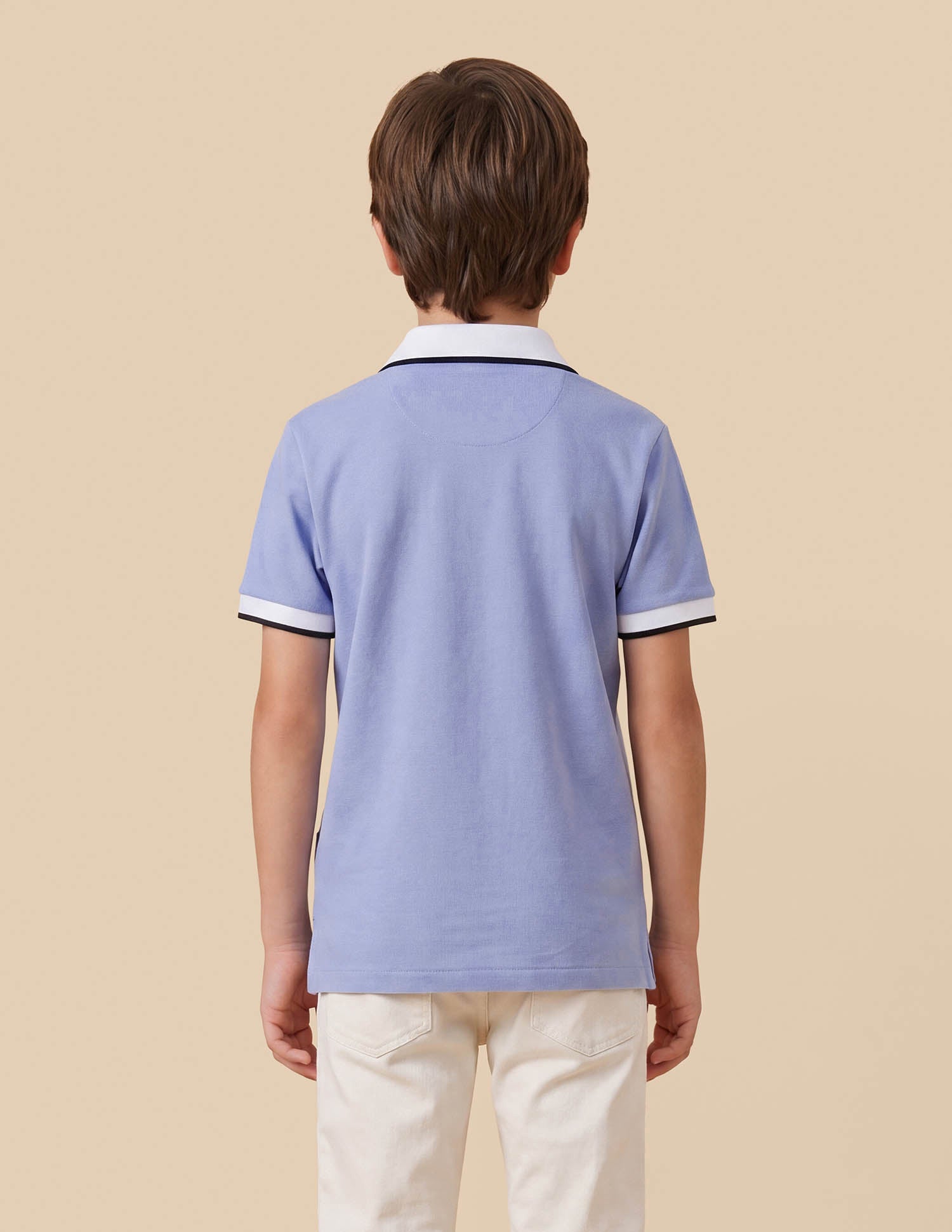Solid Regular Fit Polo Shirt Blue - U.S. Polo Assn. India | Large