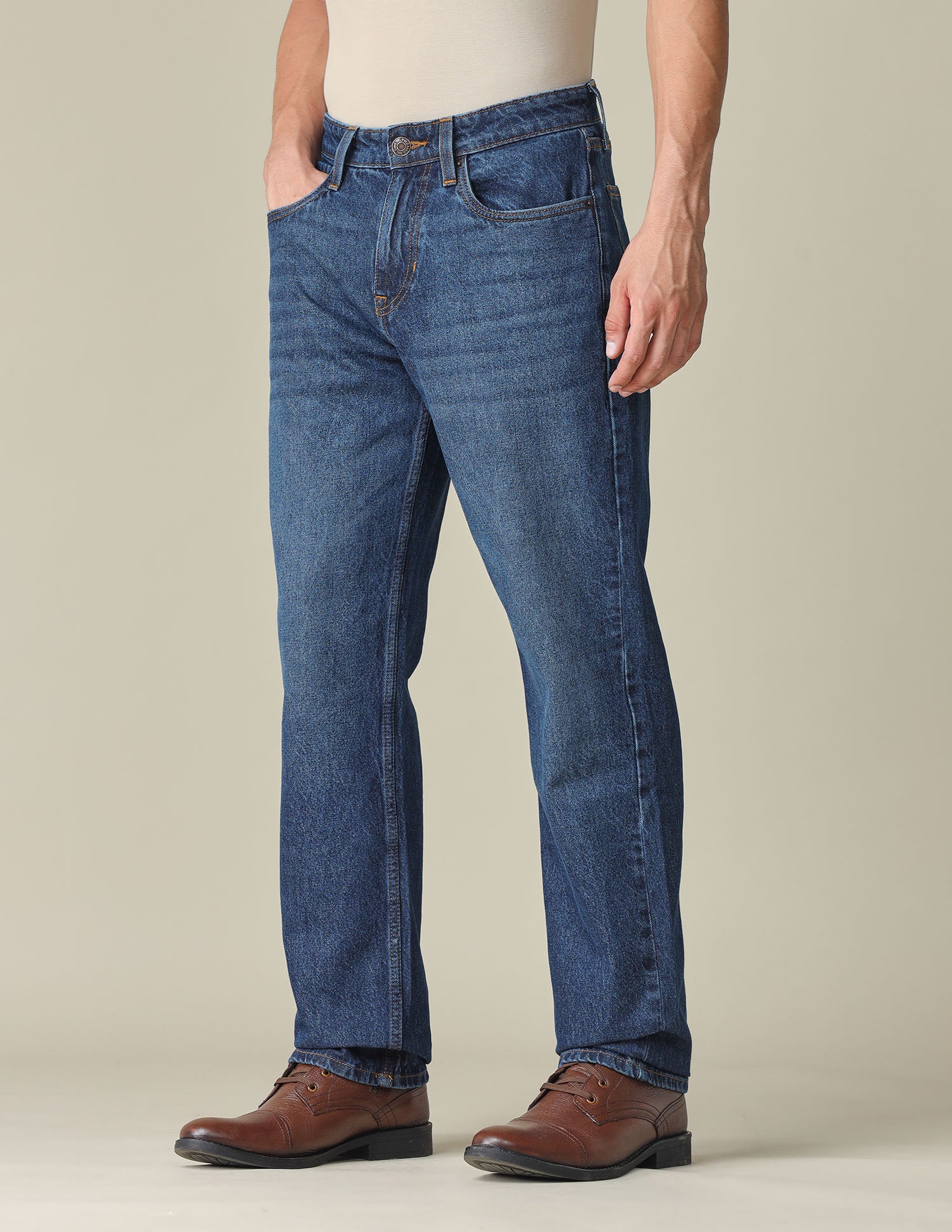 Shawn Relaxed Fit Blue Jeans Dark Indigo - U.S. POLO ASSN. | Large