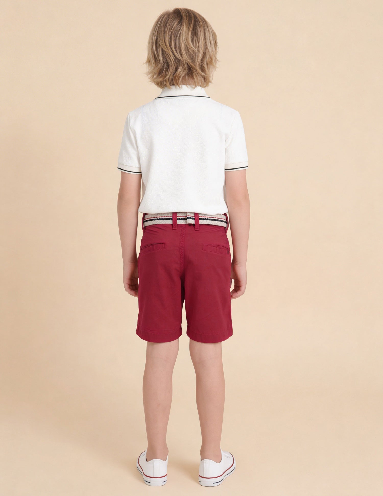 Solid Relaxed Fit Shorts Red - U.S. Polo Assn. India | Large