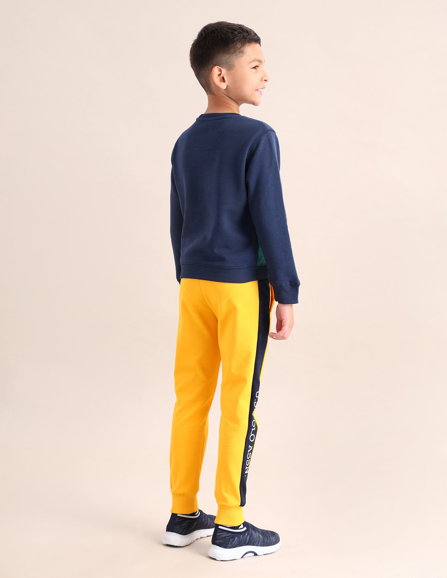 Boys Brand Printed Regular Fit Sweatshirt Green - U.S. POLO ASSN. | Large