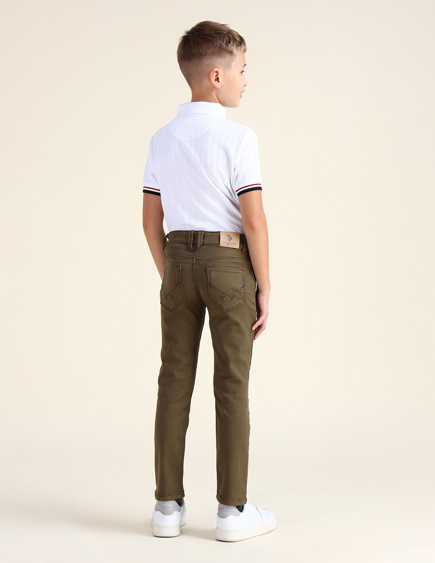 Slim Fit Rinsed Jeans Olive - U.S. POLO ASSN. | Large