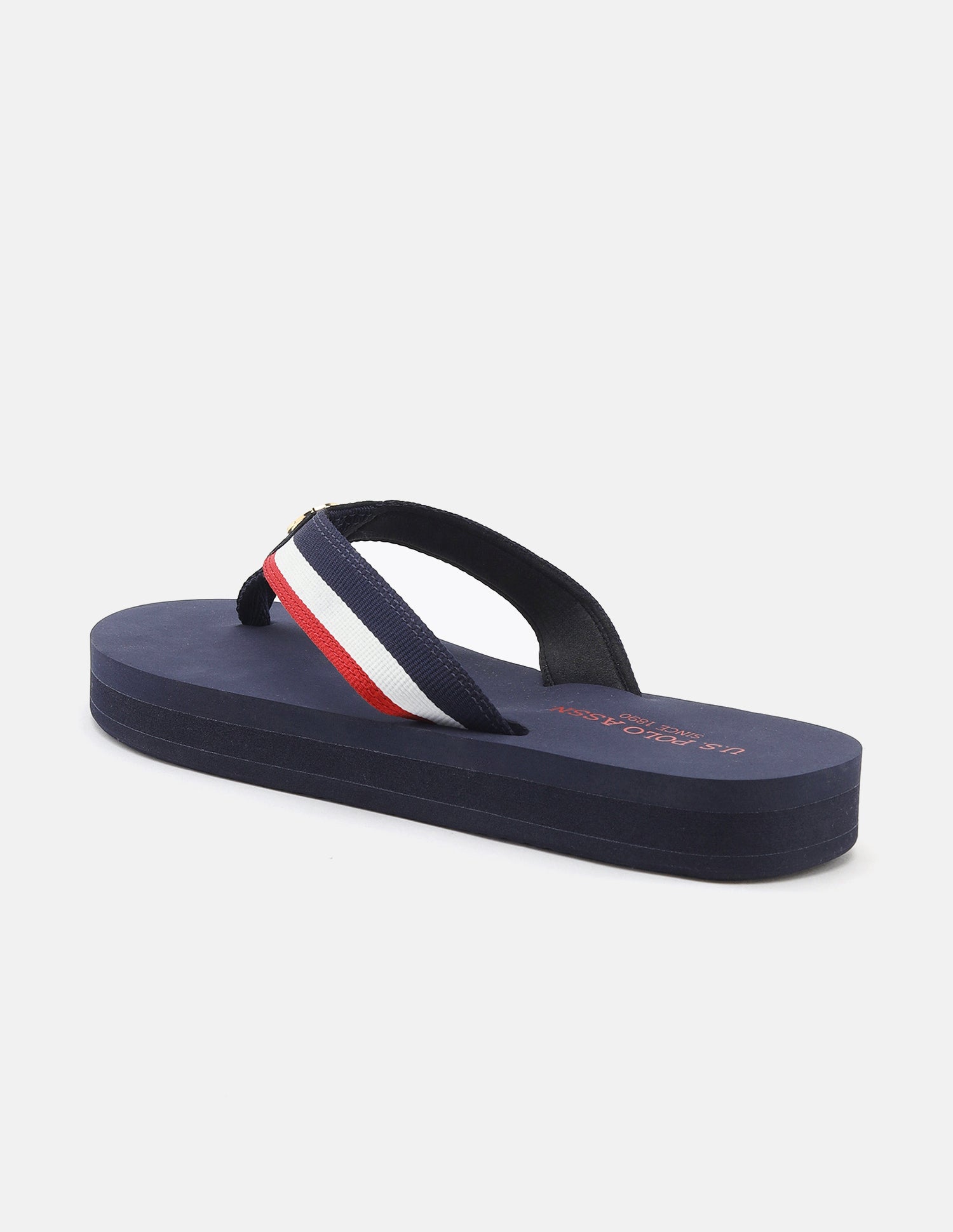 Miyabi Striped Flip Flops Navy - U.S. Polo Assn. India | Large