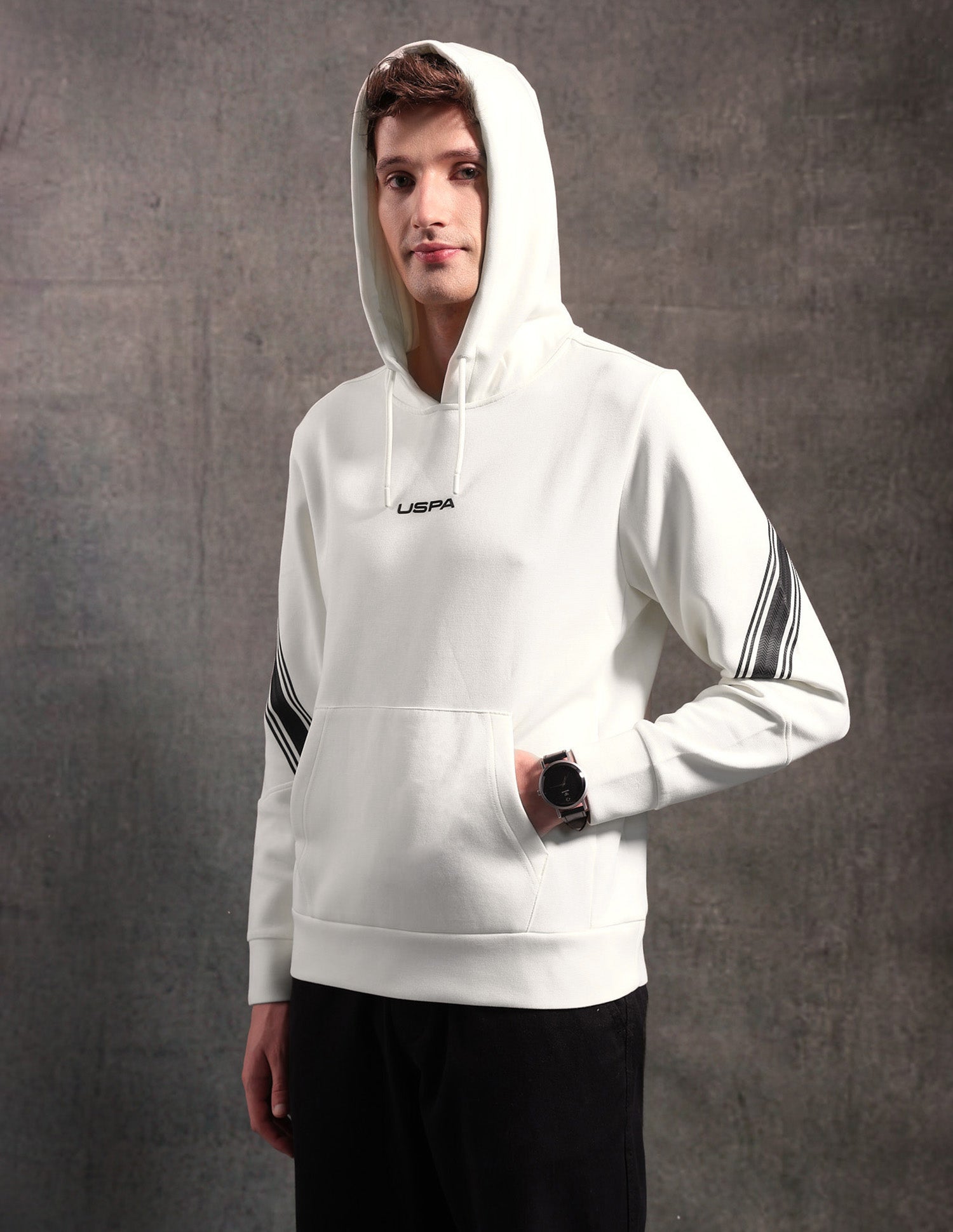 Black & Gold Regular Fit Sweatshirt Ivory - U.S. POLO ASSN. | Large