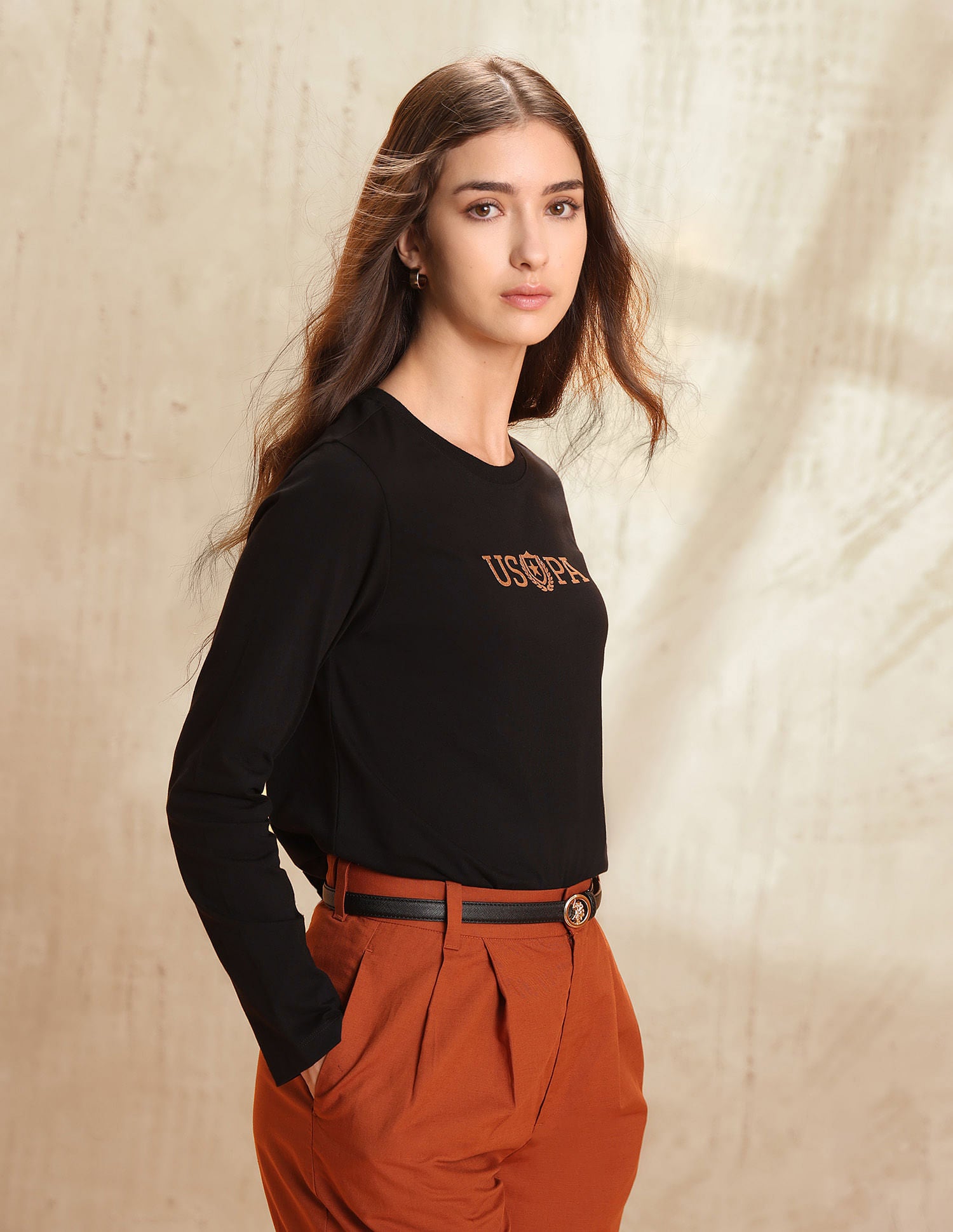 Relaxed Fit Brand Printed T-Shirt Black - U.S. POLO ASSN. | Large