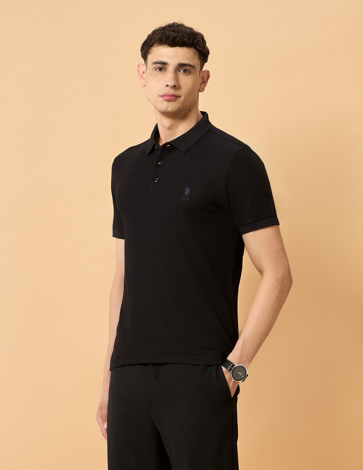 Pacho X Regular Fit Polo Shirt Black - U.S. POLO ASSN. | Large