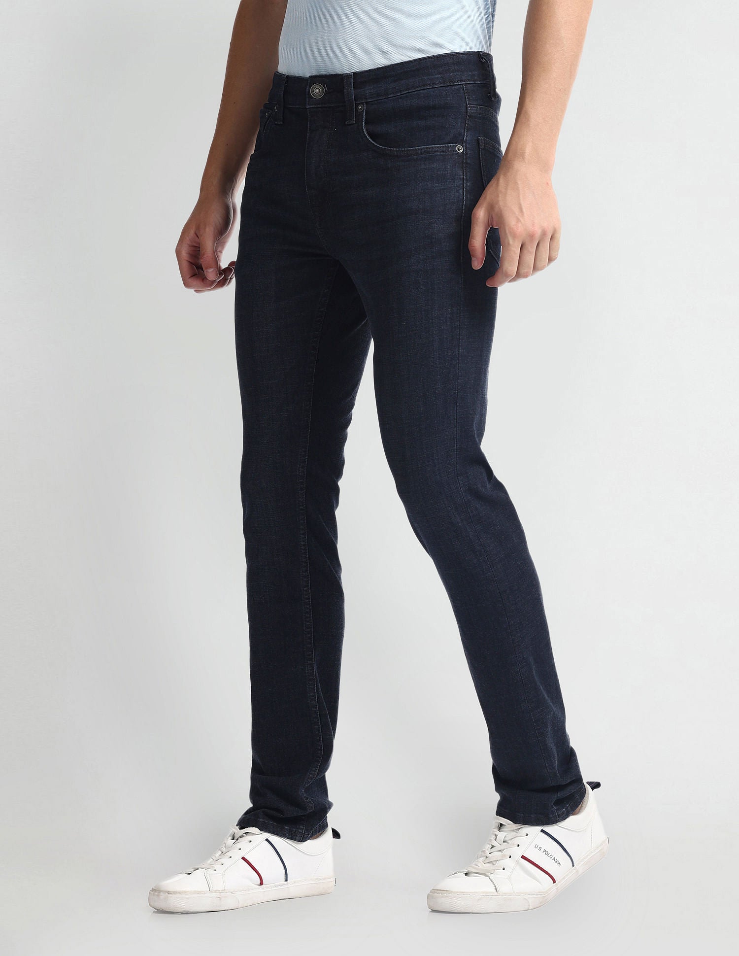 Regallo Skinny Fit Blue Jeans Blue - U.S. Polo Assn. India | Large