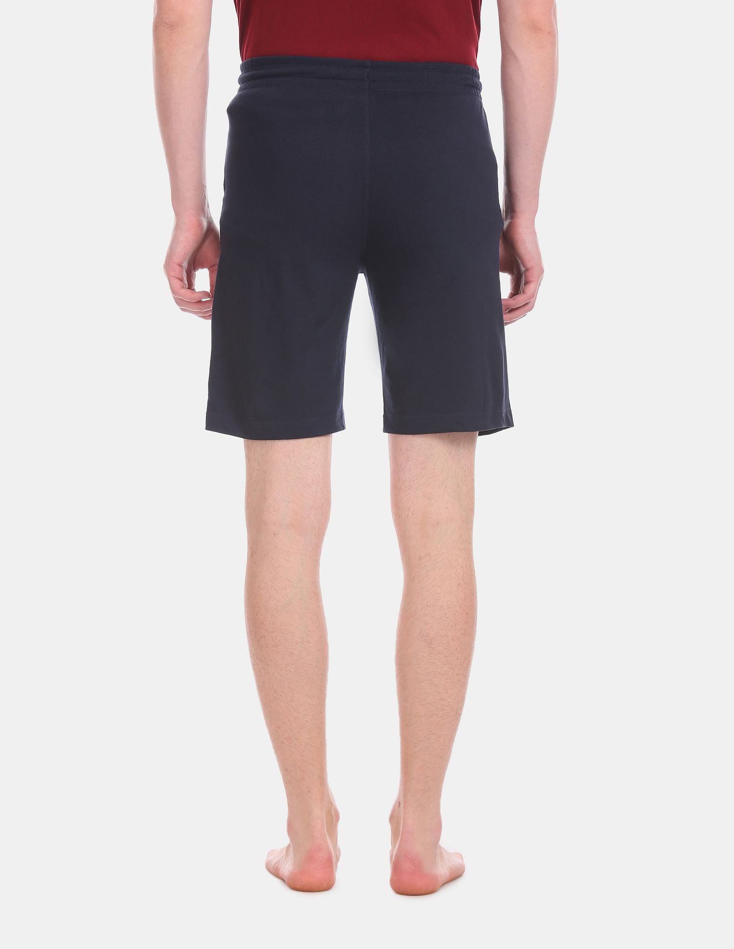 Comfort Fit Cotton Polyester I668 Shorts - Pack Of 1 Navy - U.S. POLO ASSN. | Large