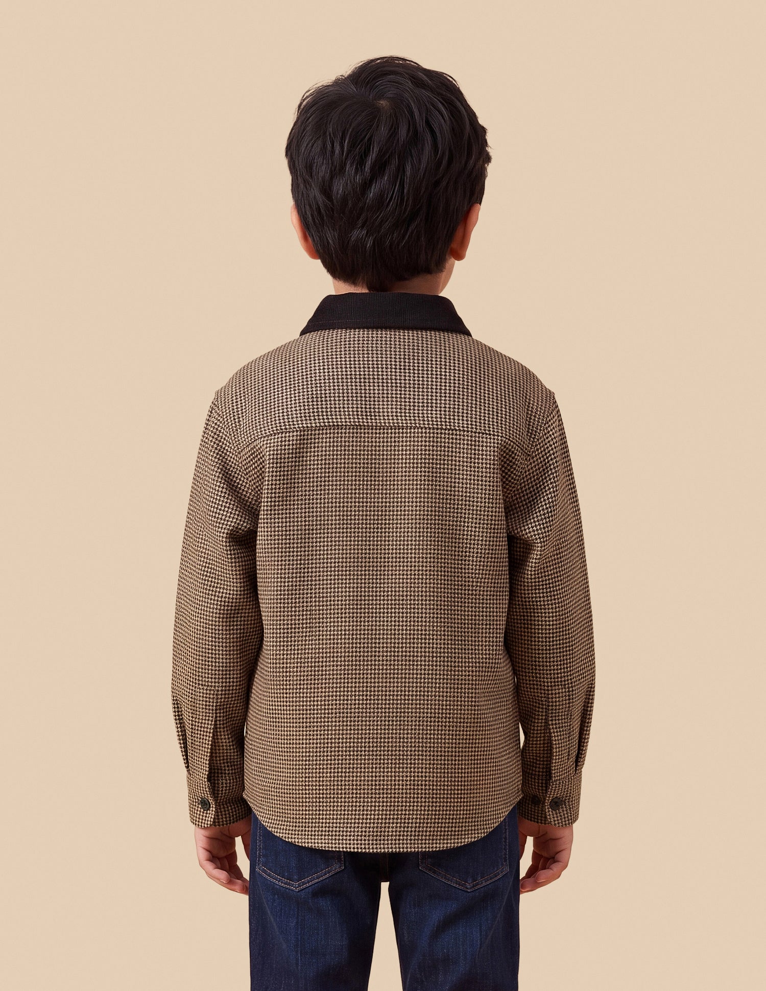 Houndstooth Twill Shirt Brown - U.S. Polo Assn. India | Large