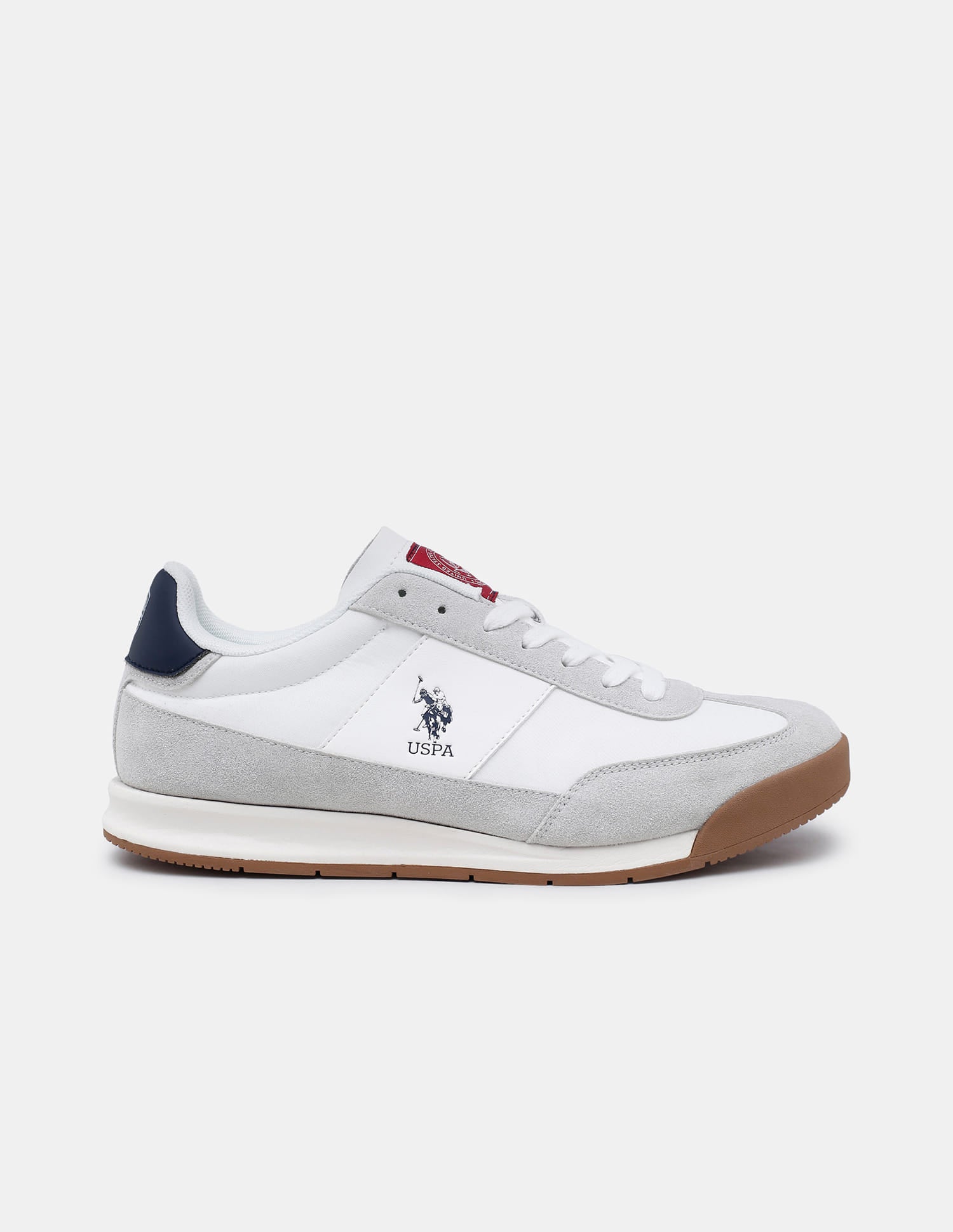 Colour Blocked Lace Ups Gallop Sneakers Off White - U.S. Polo Assn. India | Large