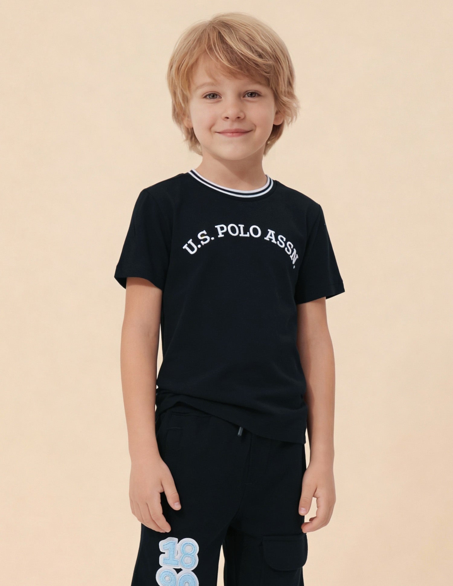 Brand Embroidered Regular Fit T-Shirt Navy - U.S. Polo Assn. India | Large