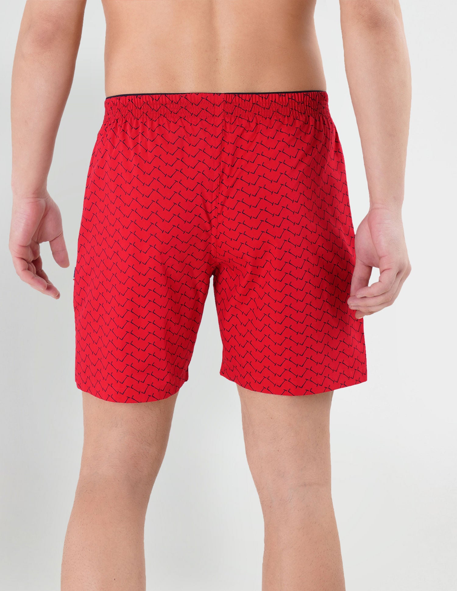 Dual Pocket All Over Print EX002 Boxers - Pack Of 1 Red - U.S. POLO ASSN. | Large