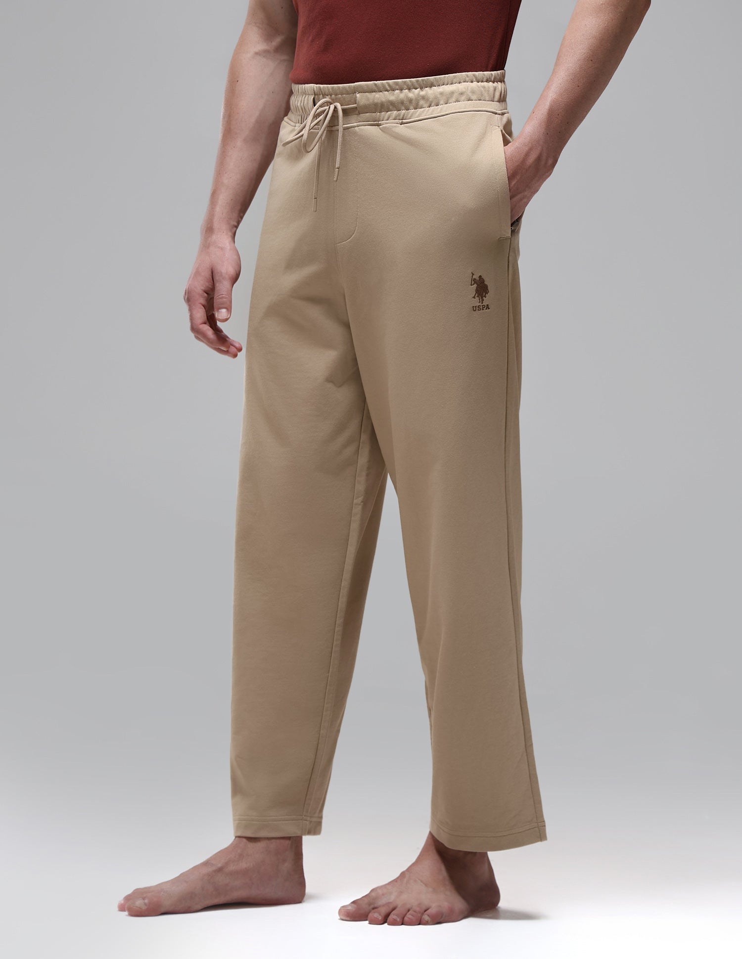 Baggy Fit Sturdy Fabric OR008 Lounge Track Pants Corn Stalk - U.S. Polo Assn. India | Large