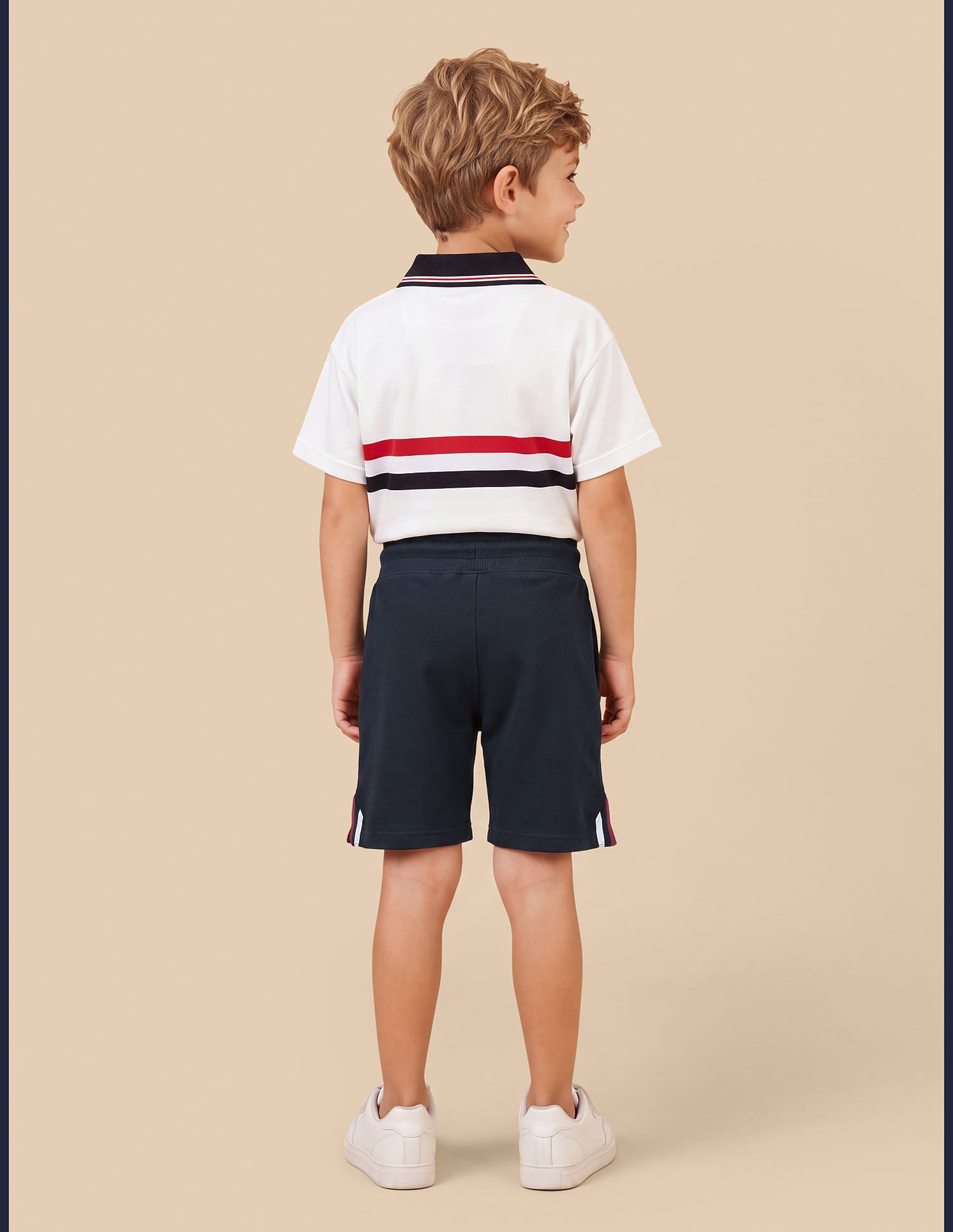 Solid Regular Fit Shorts Blue - U.S. Polo Assn. India | Large